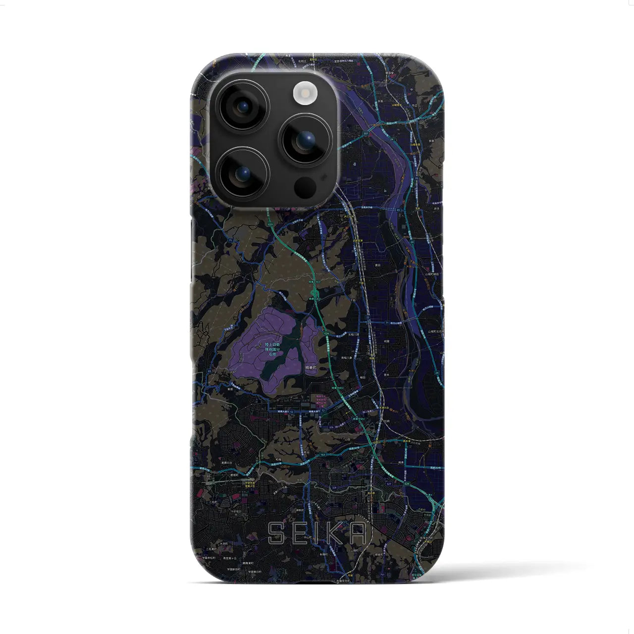 【精華(京都府)】地図柄iPhoneケース(バックカバータイプ)