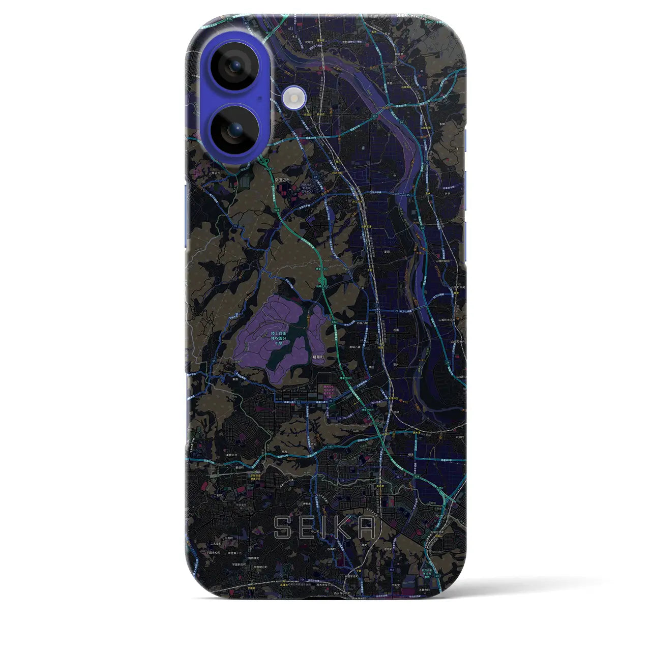 【精華(京都府)】地図柄iPhoneケース(バックカバータイプ)