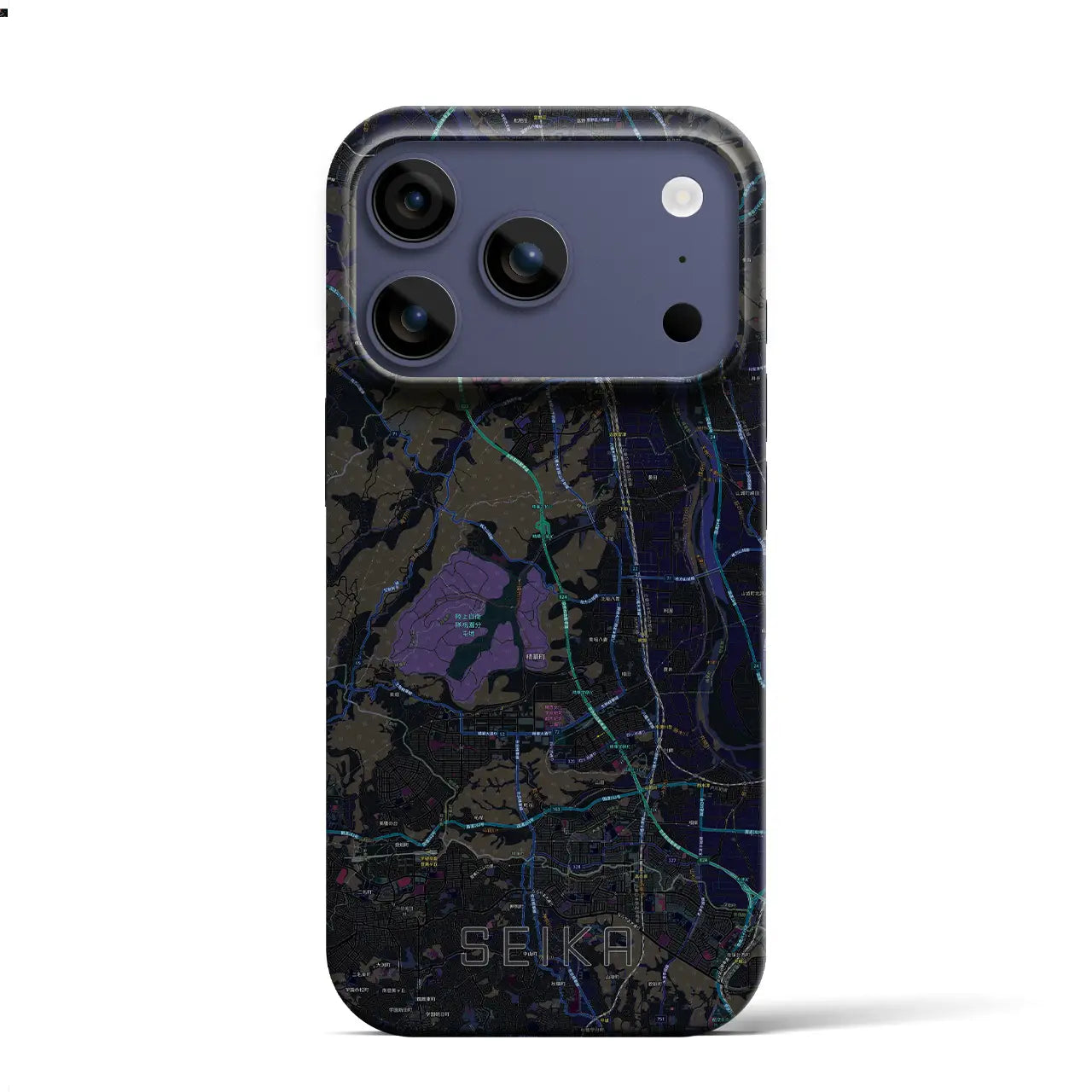 【精華(京都府)】地図柄iPhoneケース(バックカバータイプ)