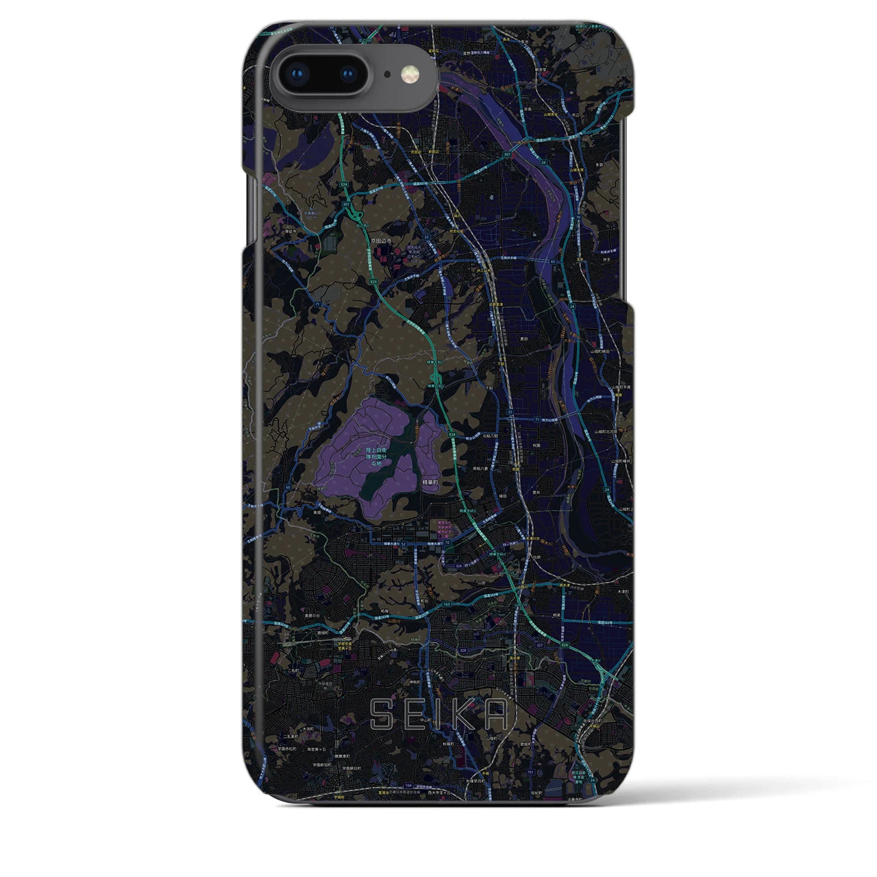 【精華(京都府)】地図柄iPhoneケース(バックカバータイプ)
