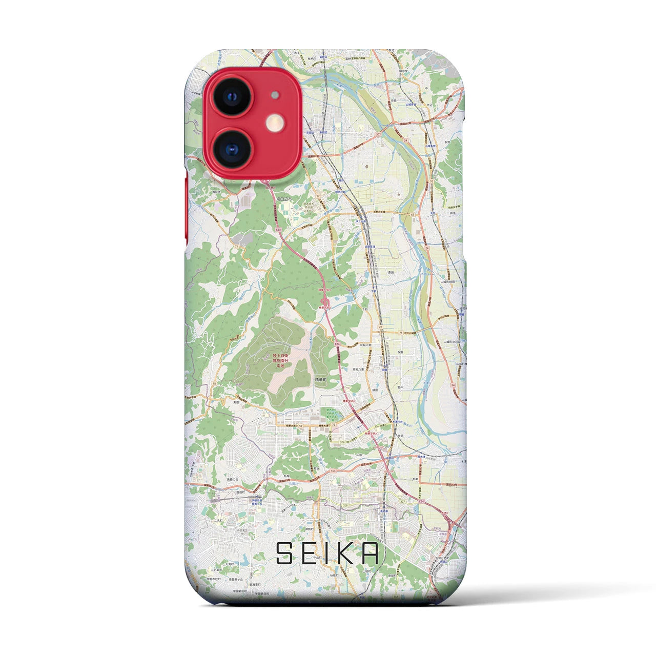 【精華(京都府)】地図柄iPhoneケース(バックカバータイプ)