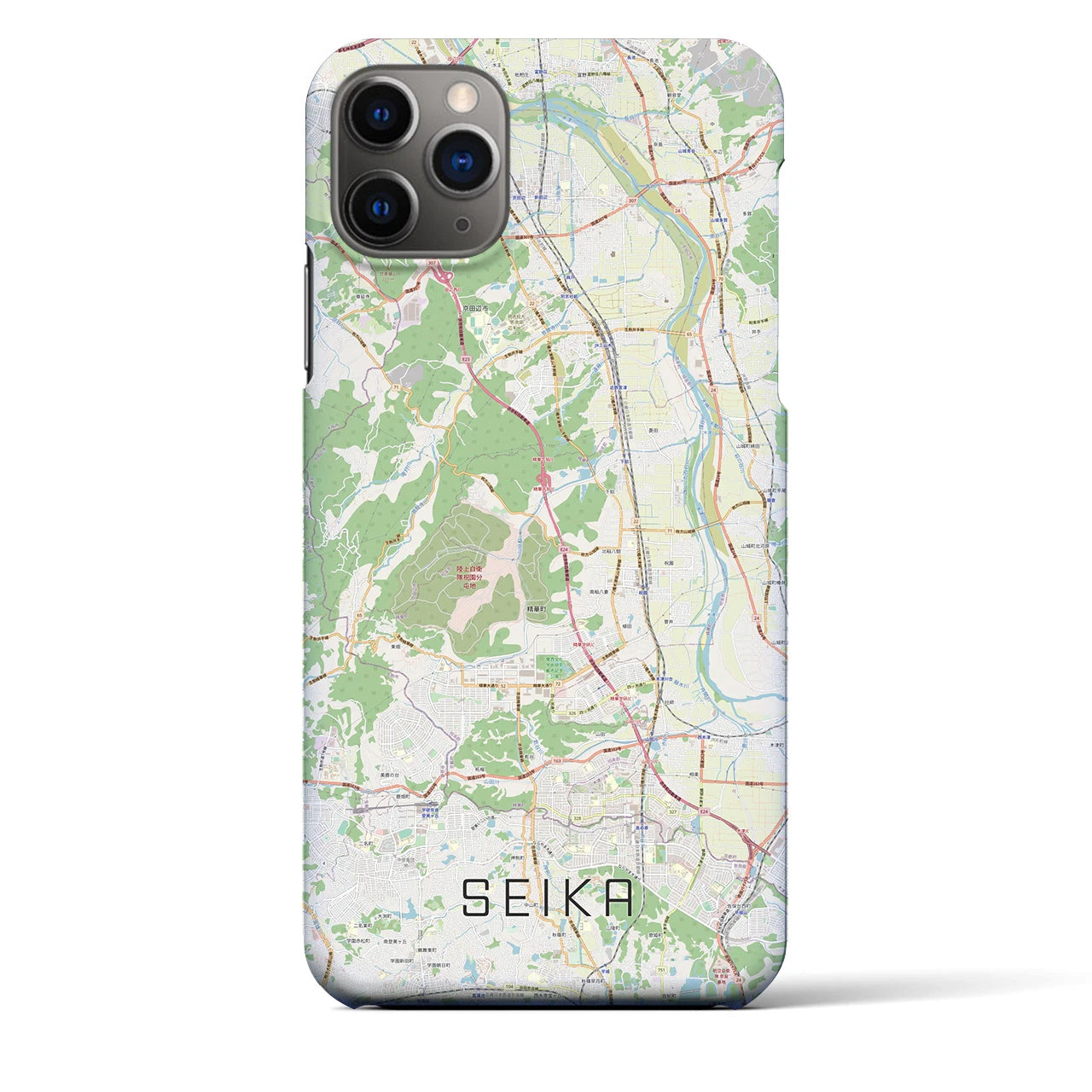 【精華(京都府)】地図柄iPhoneケース(バックカバータイプ)