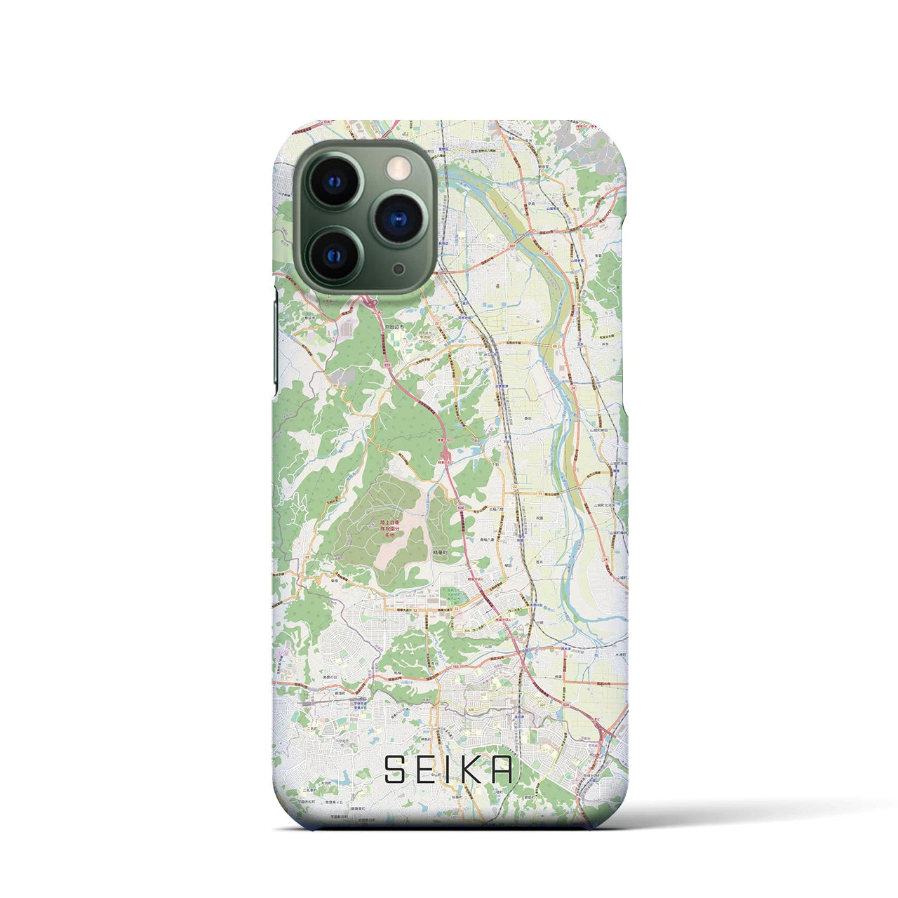 【精華(京都府)】地図柄iPhoneケース(バックカバータイプ)