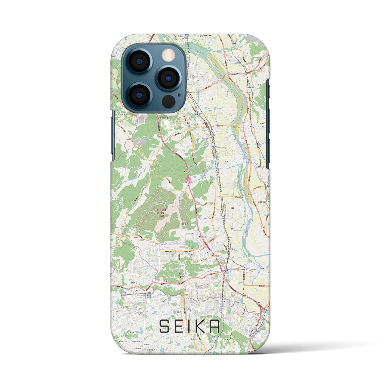 【精華(京都府)】地図柄iPhoneケース(バックカバータイプ)