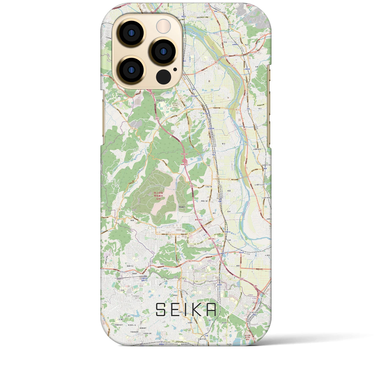 【精華(京都府)】地図柄iPhoneケース(バックカバータイプ)