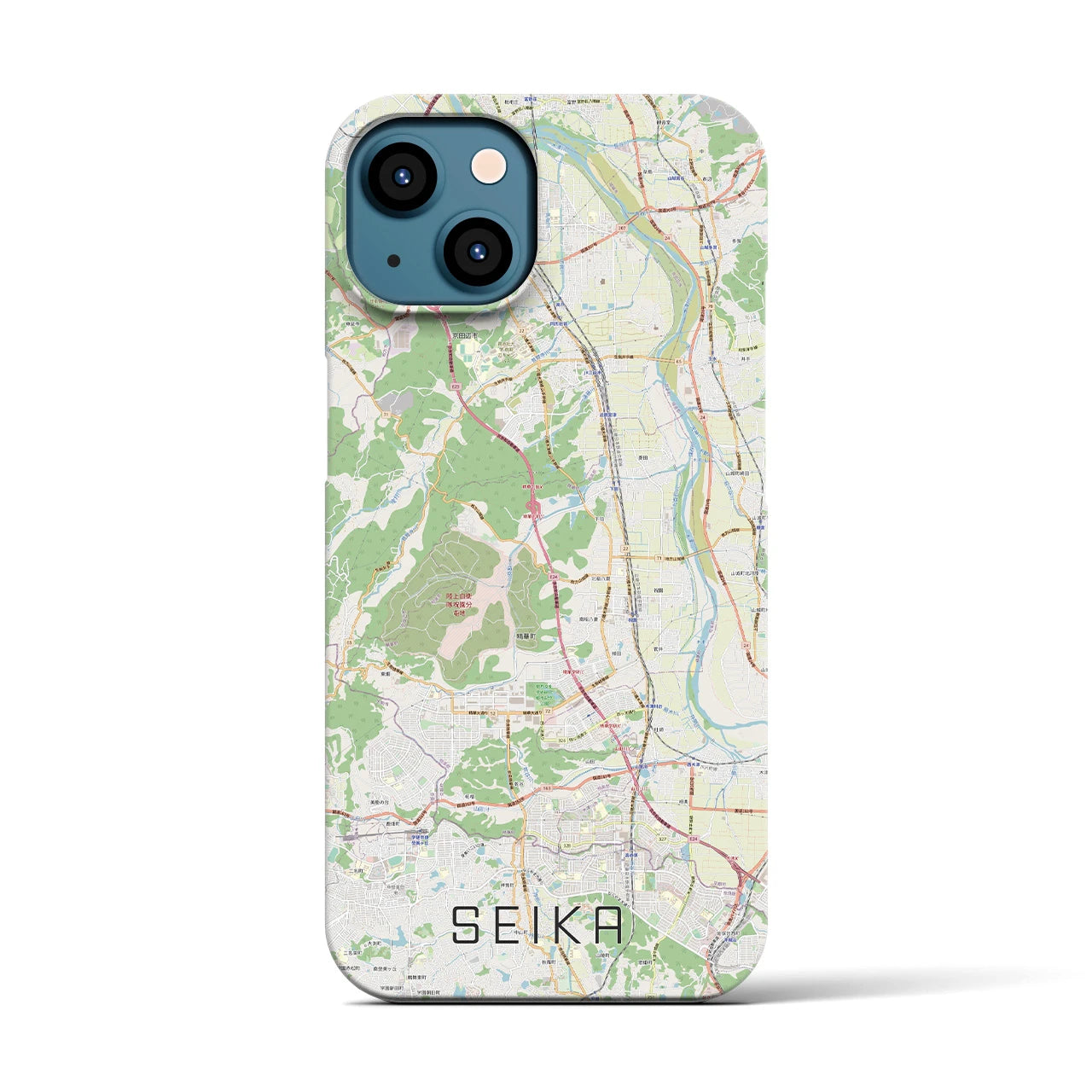 【精華(京都府)】地図柄iPhoneケース(バックカバータイプ)