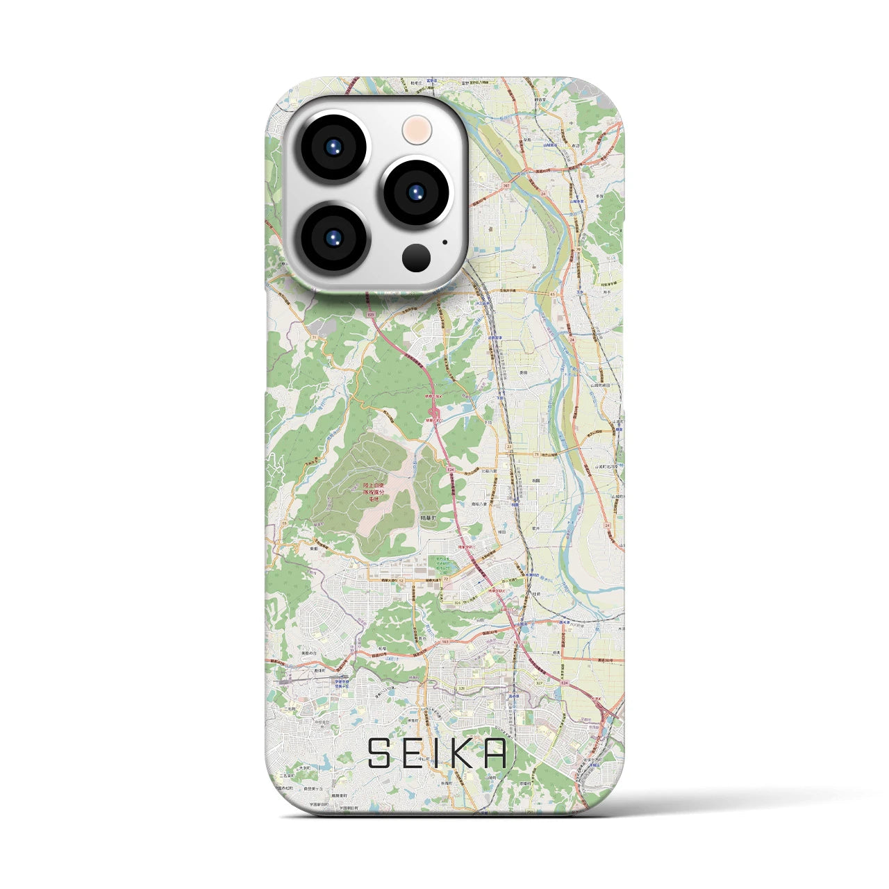 【精華(京都府)】地図柄iPhoneケース(バックカバータイプ)