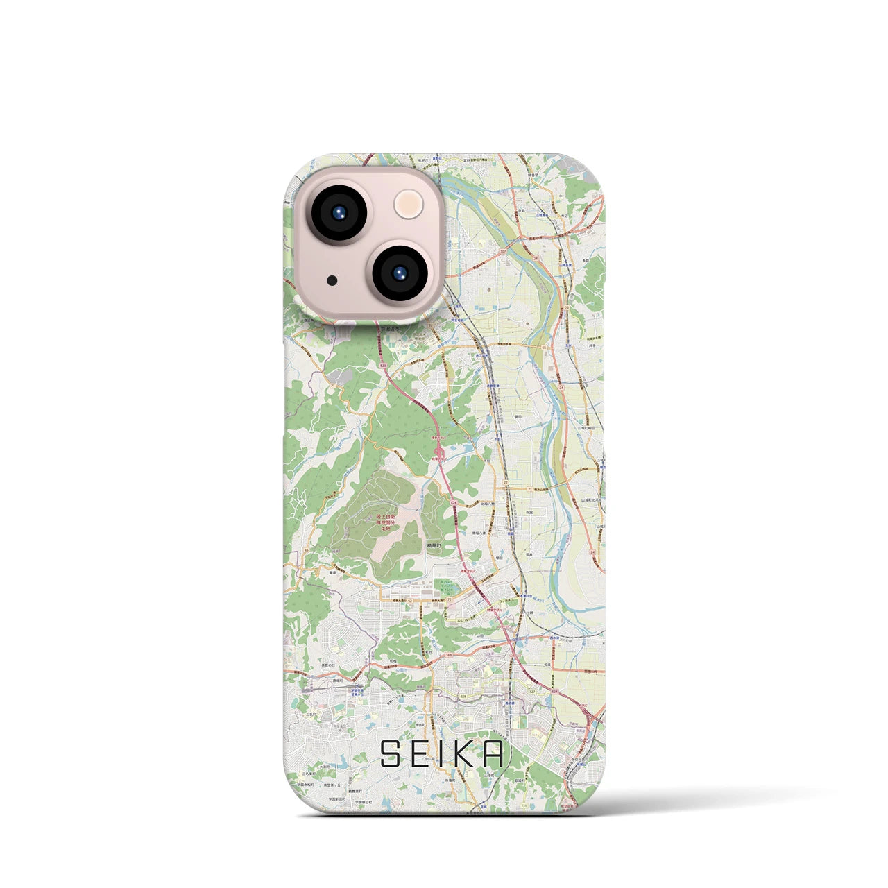 【精華(京都府)】地図柄iPhoneケース(バックカバータイプ)