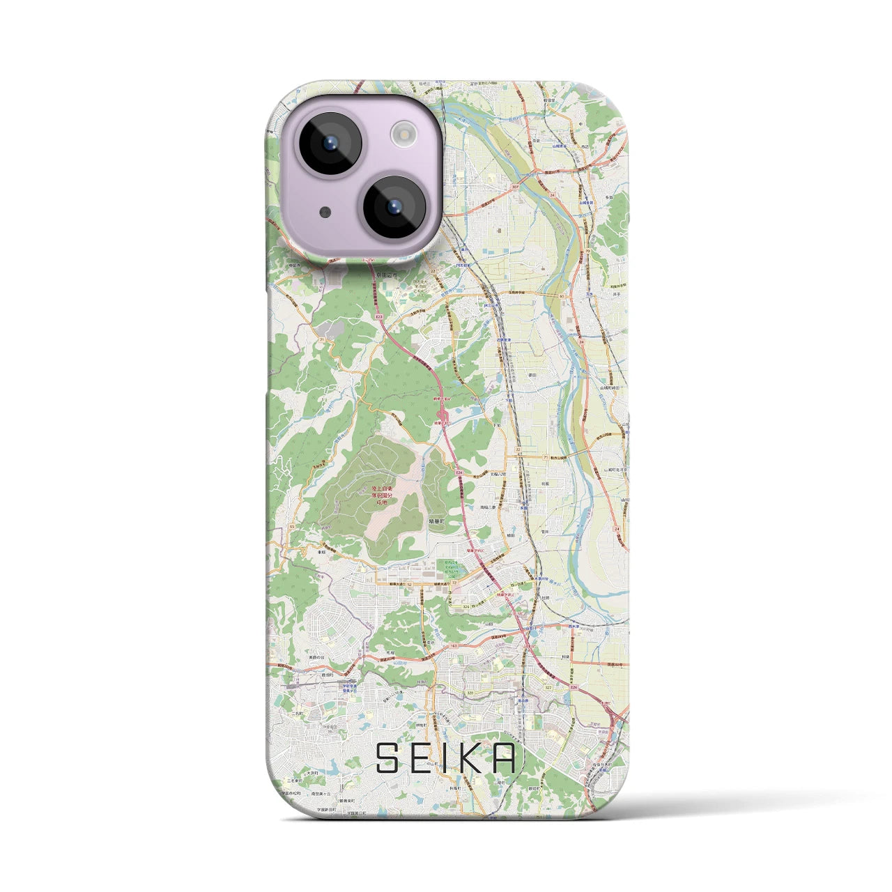 【精華(京都府)】地図柄iPhoneケース(バックカバータイプ)