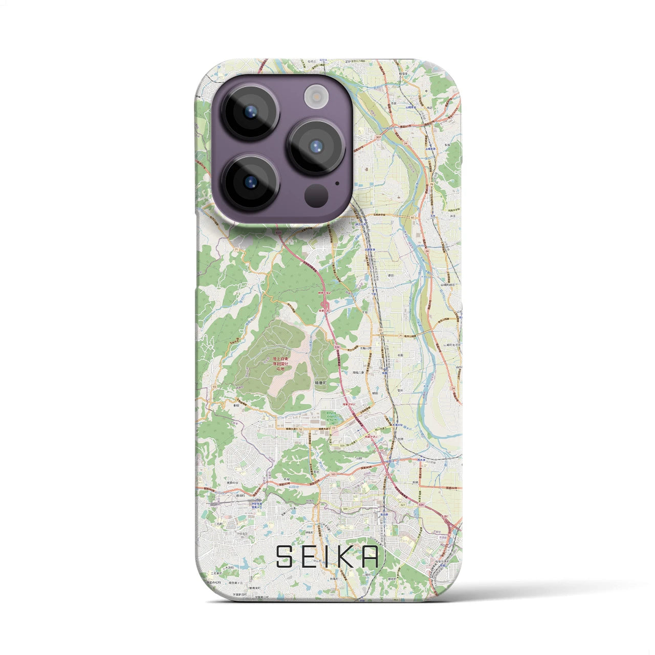 【精華(京都府)】地図柄iPhoneケース(バックカバータイプ)