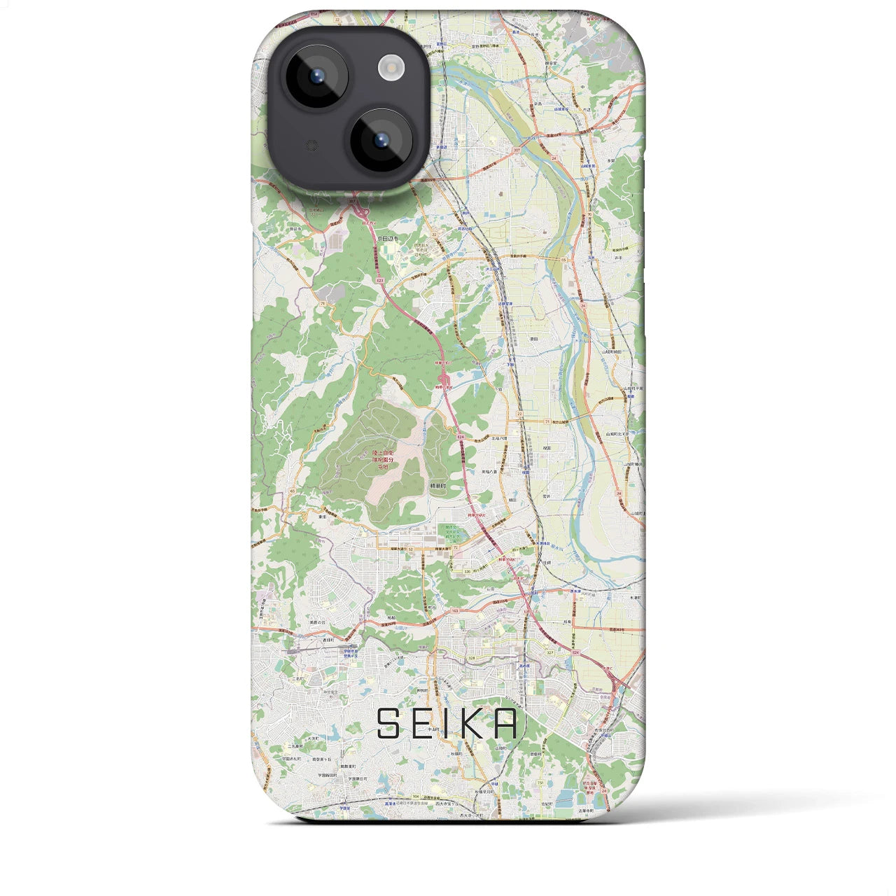 【精華(京都府)】地図柄iPhoneケース(バックカバータイプ)