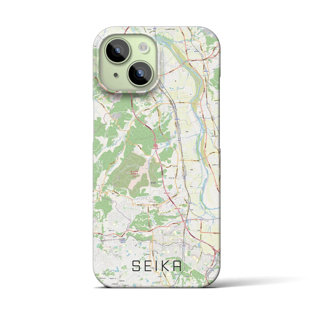 【精華(京都府)】地図柄iPhoneケース(バックカバータイプ)