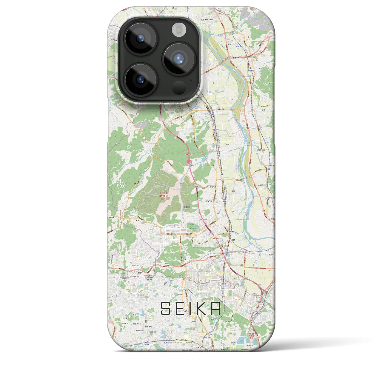【精華(京都府)】地図柄iPhoneケース(バックカバータイプ)