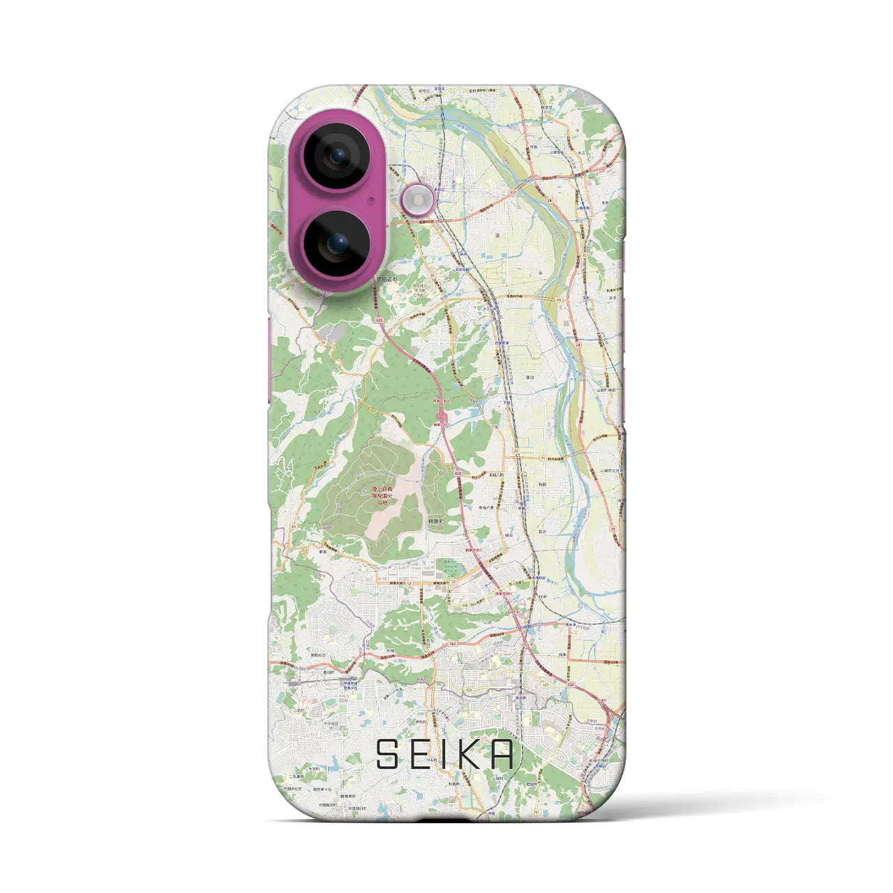 【精華(京都府)】地図柄iPhoneケース(バックカバータイプ)