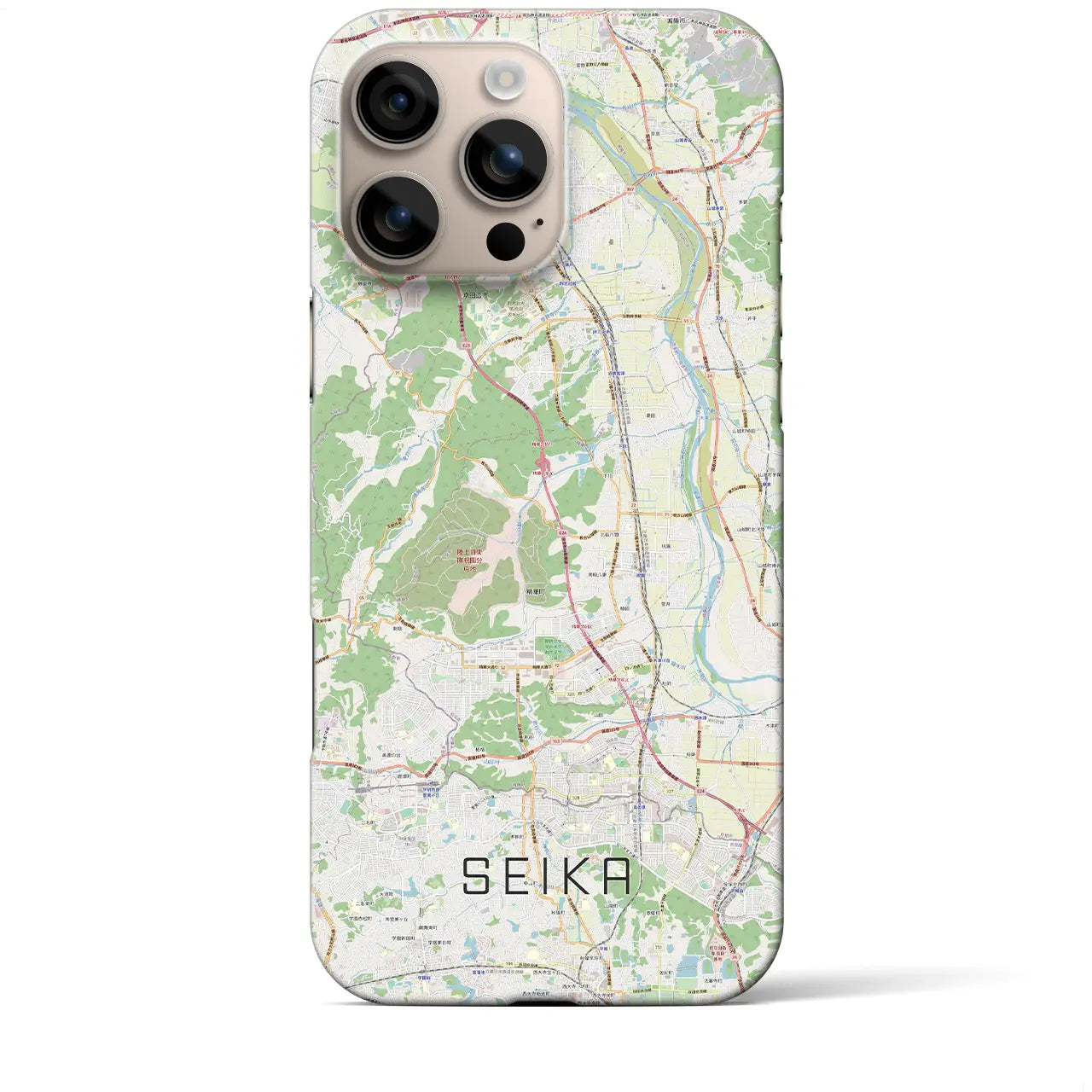 【精華(京都府)】地図柄iPhoneケース(バックカバータイプ)