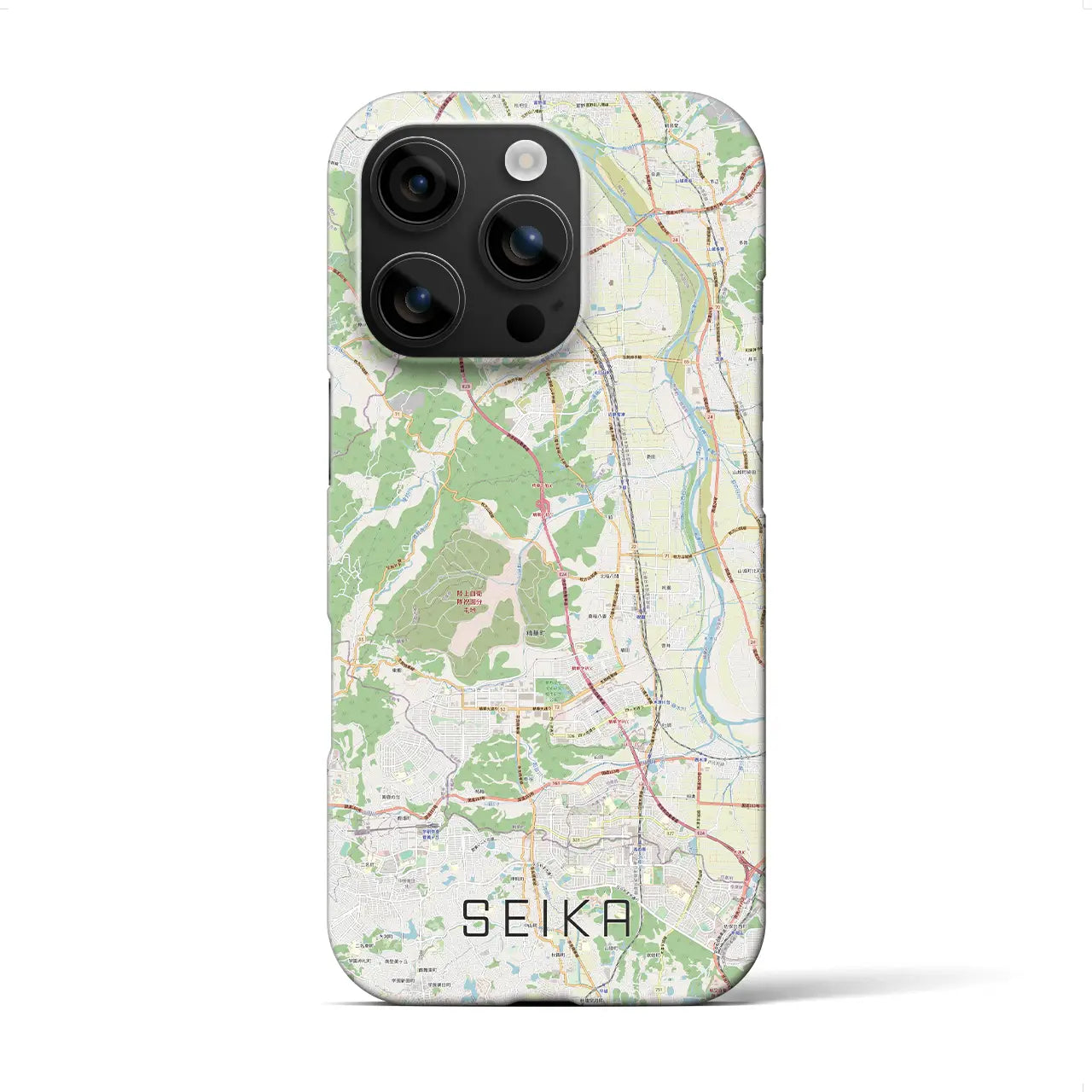 【精華(京都府)】地図柄iPhoneケース(バックカバータイプ)