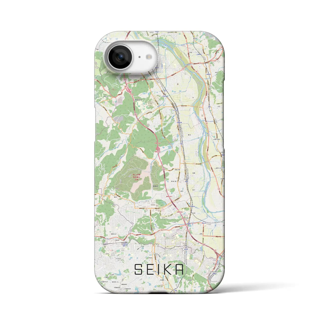 【精華(京都府)】地図柄iPhoneケース(バックカバータイプ)