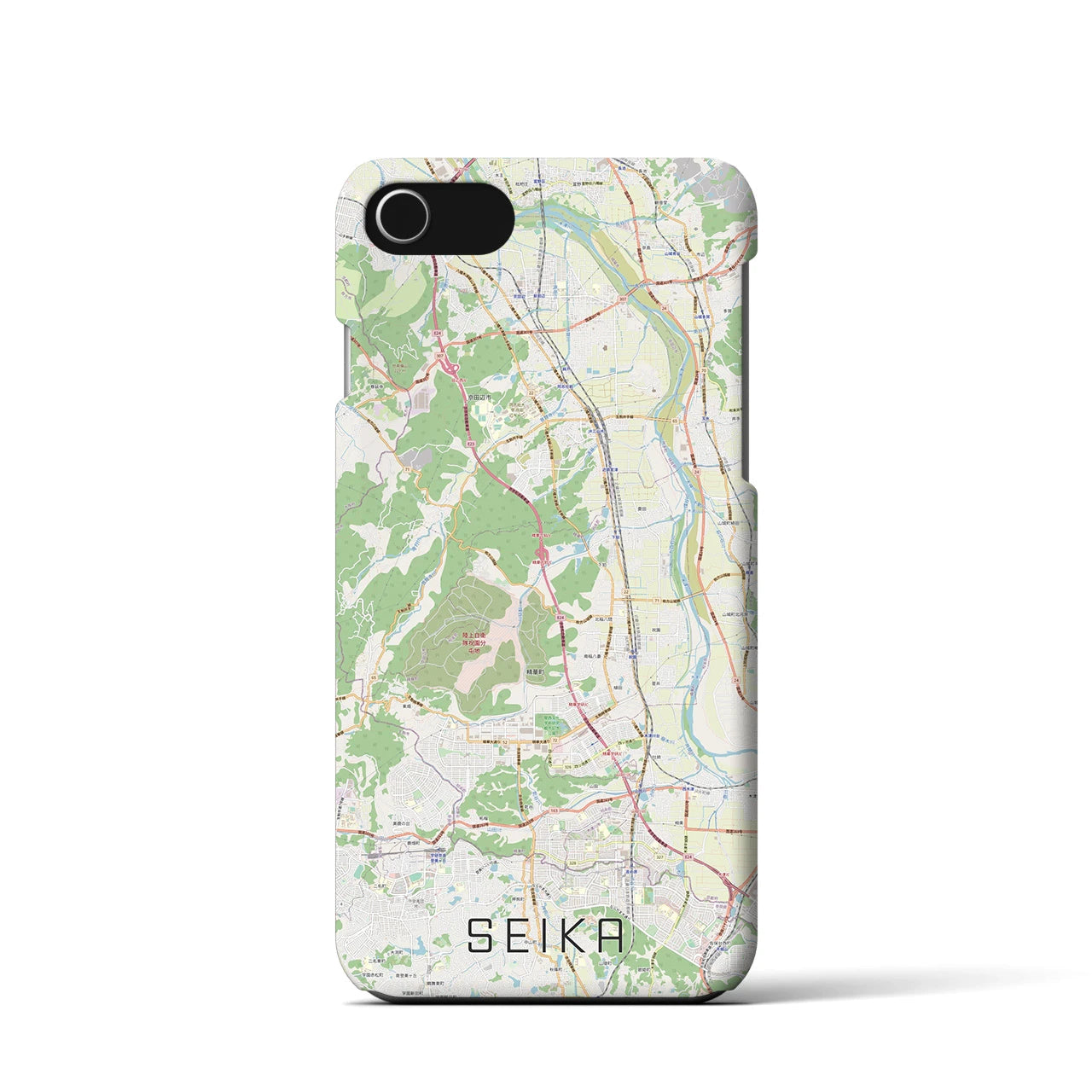【精華(京都府)】地図柄iPhoneケース(バックカバータイプ)