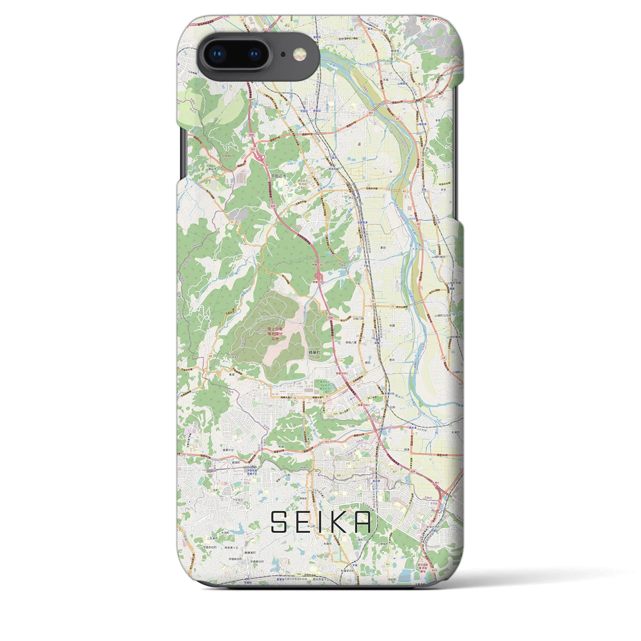 【精華(京都府)】地図柄iPhoneケース(バックカバータイプ)