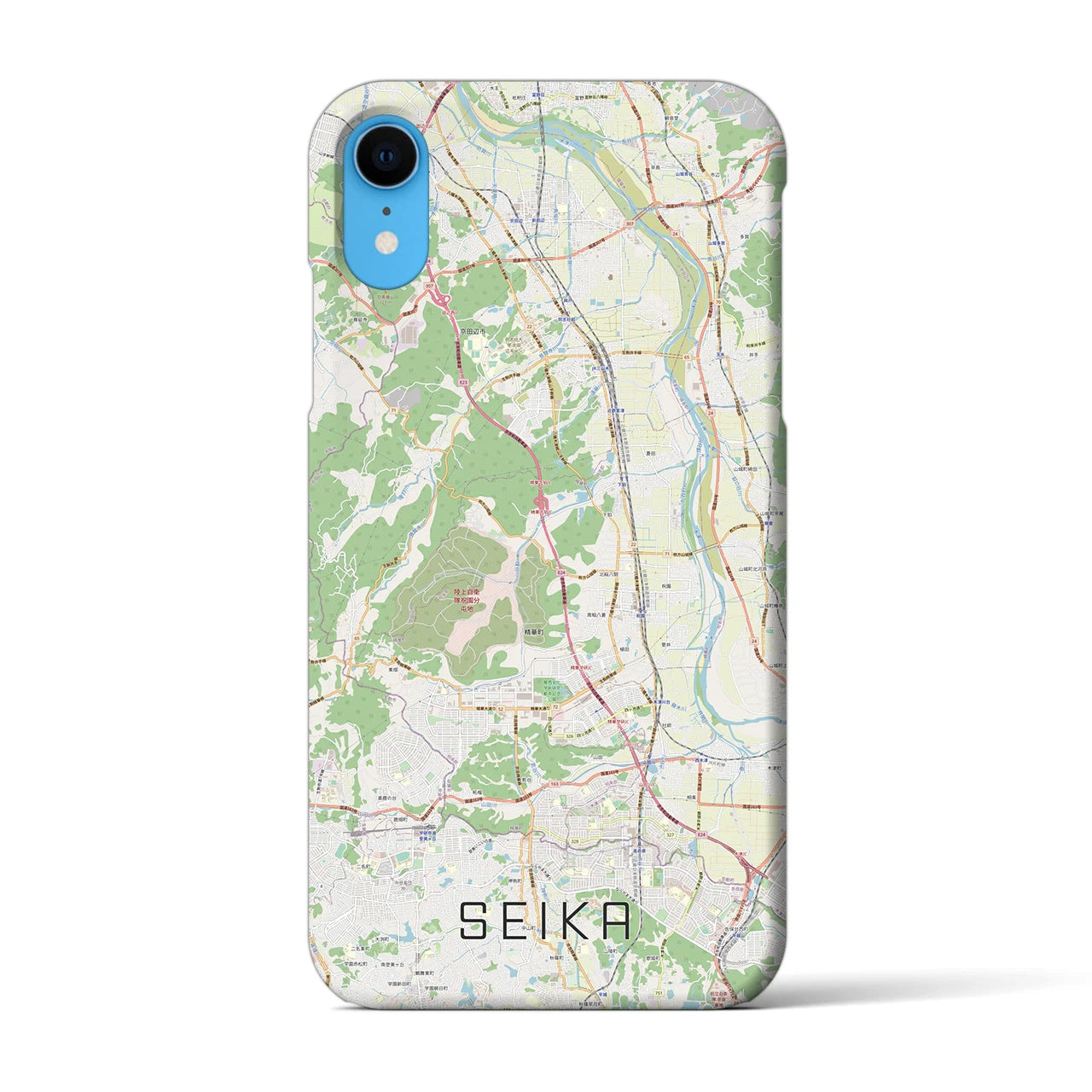 【精華(京都府)】地図柄iPhoneケース(バックカバータイプ)