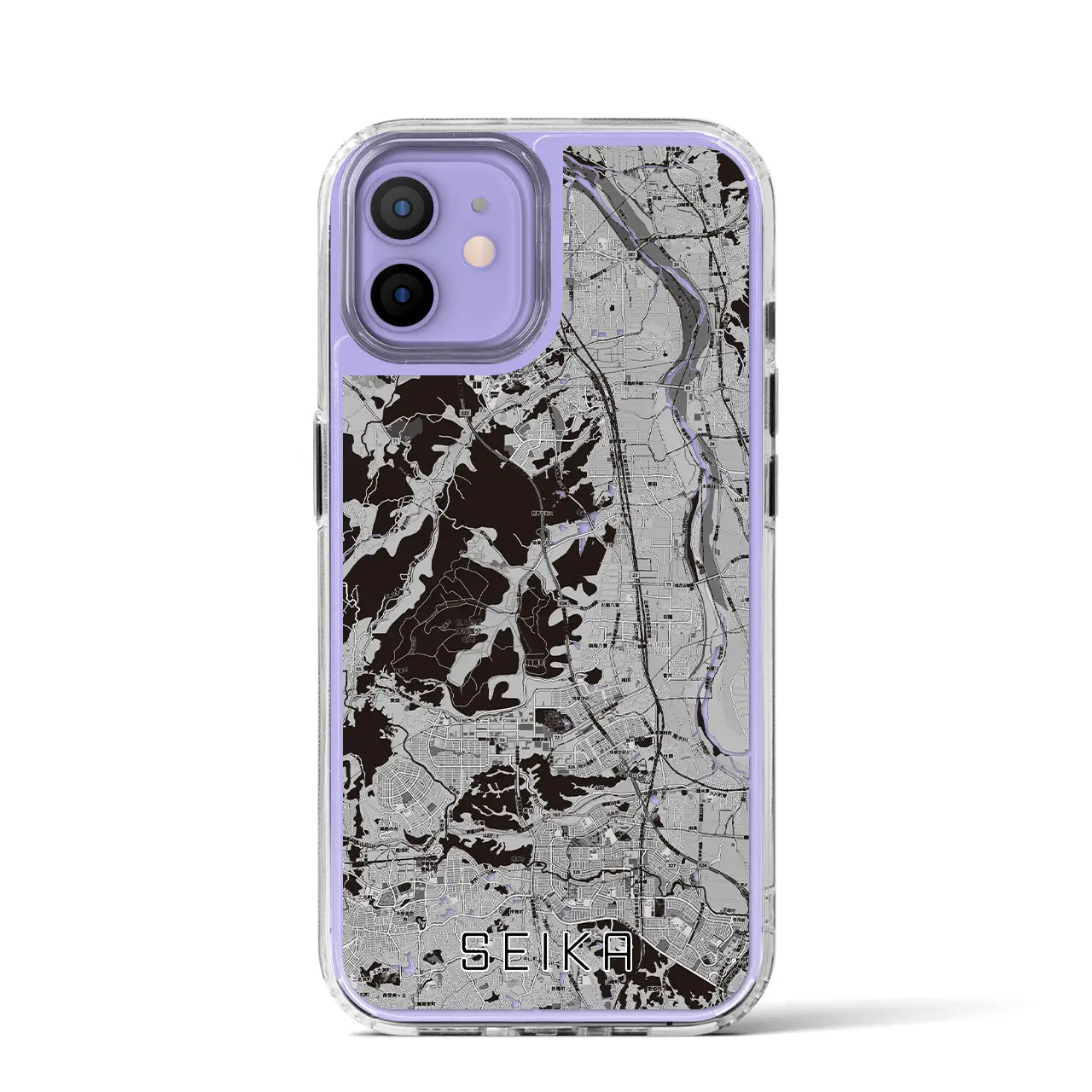 【精華(京都府)】地図柄iPhoneケース(MagSafeタイプ)