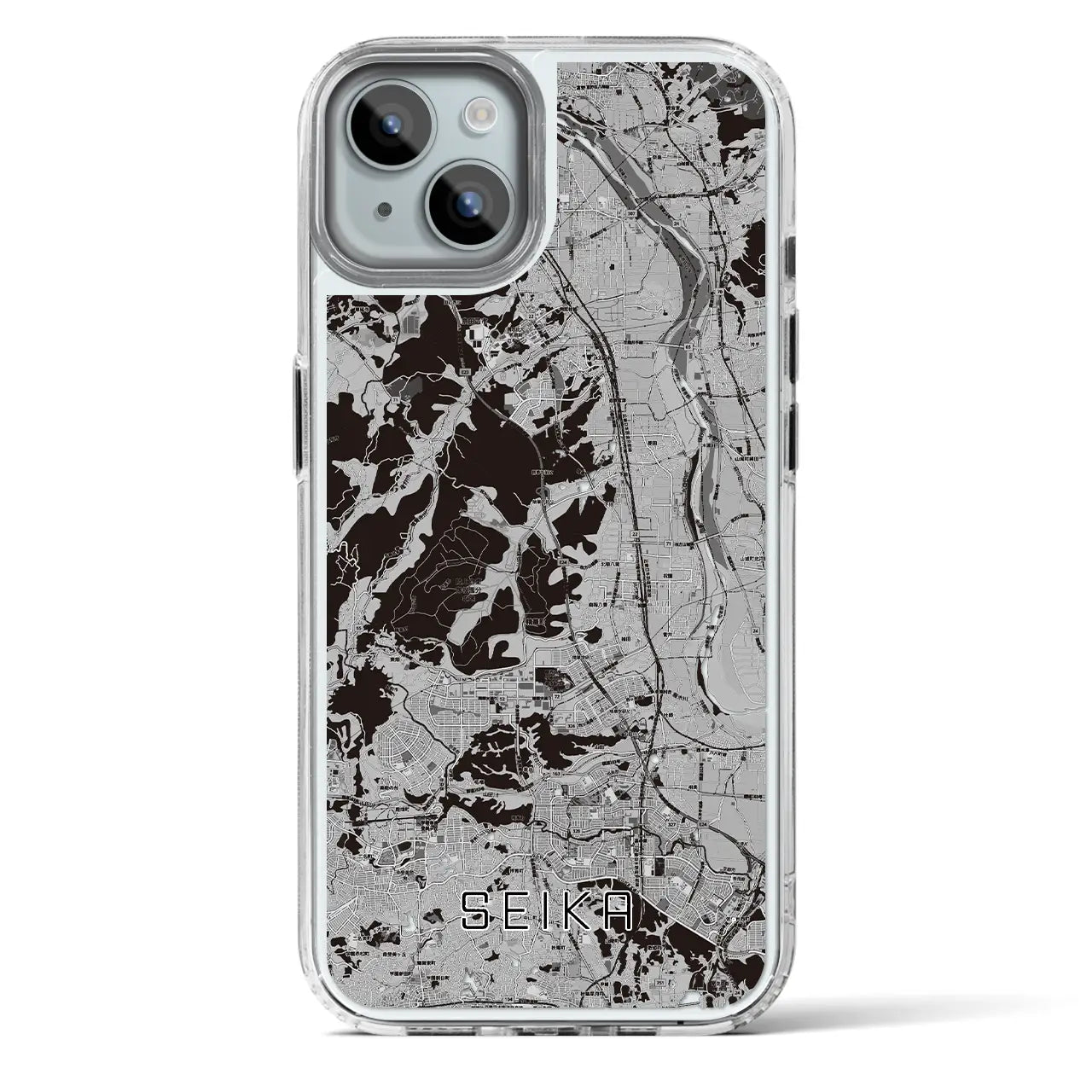 【精華(京都府)】地図柄iPhoneケース(MagSafeタイプ)