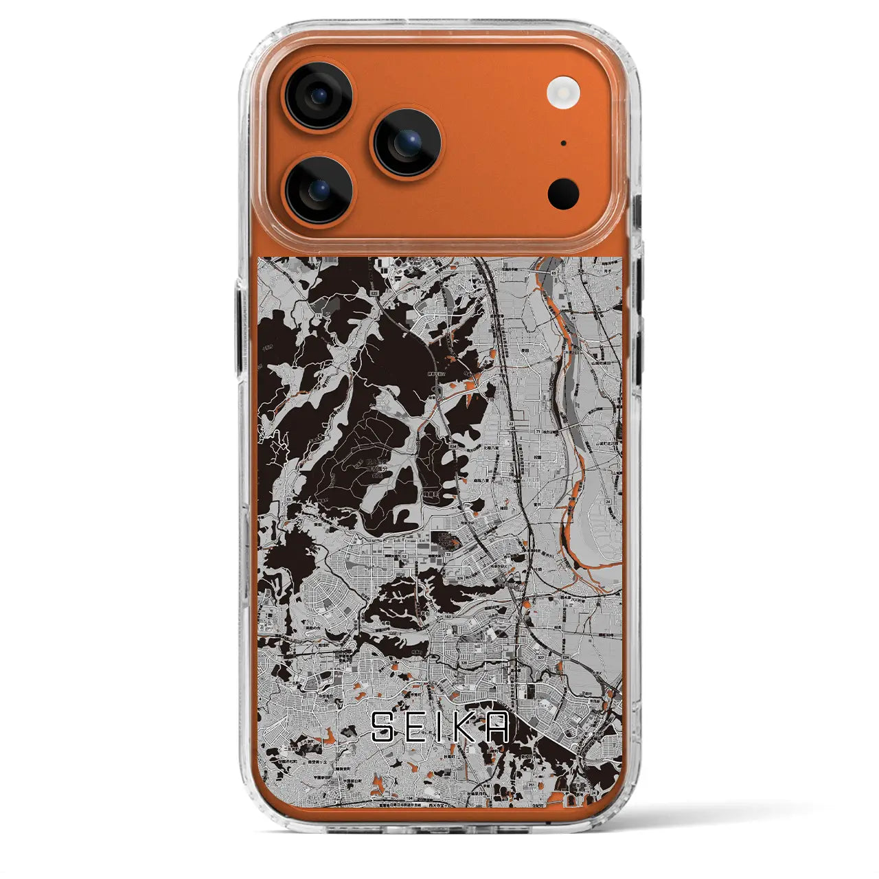 【精華(京都府)】地図柄iPhoneケース(MagSafeタイプ)