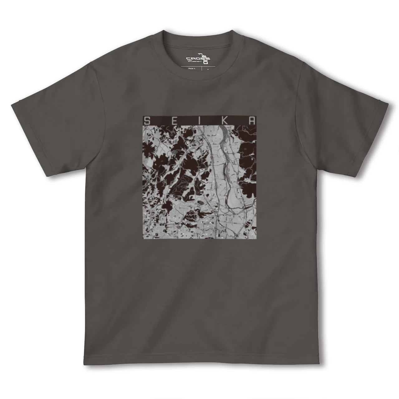 【精華(京都府)】地図柄ヘビーウェイトTシャツ