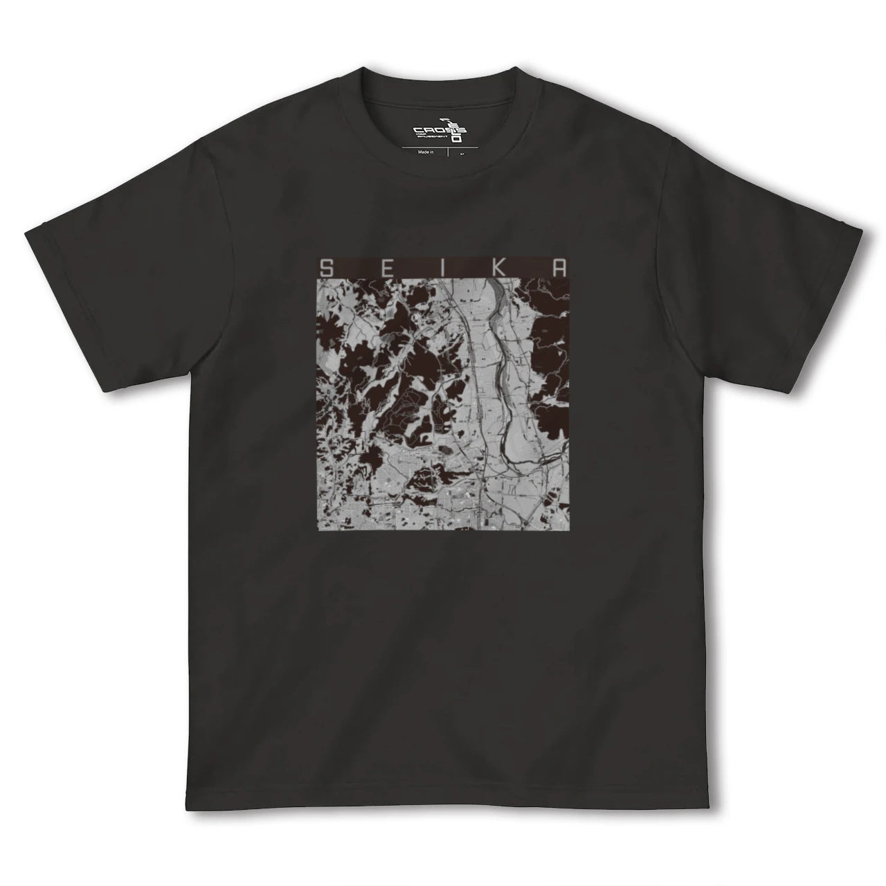【精華(京都府)】地図柄ヘビーウェイトTシャツ