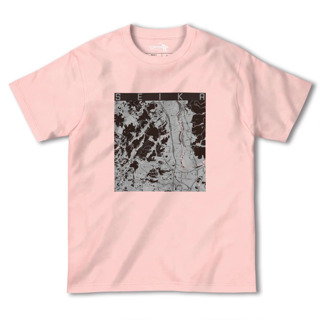 【精華(京都府)】地図柄ヘビーウェイトTシャツ
