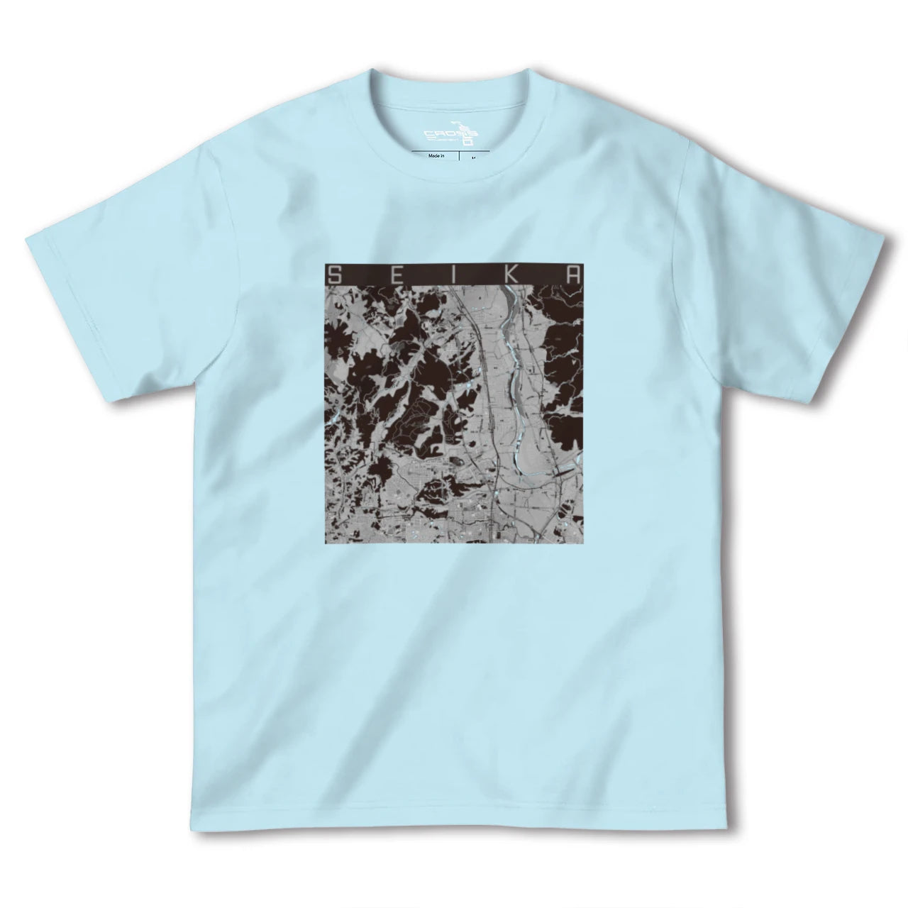 【精華(京都府)】地図柄ヘビーウェイトTシャツ