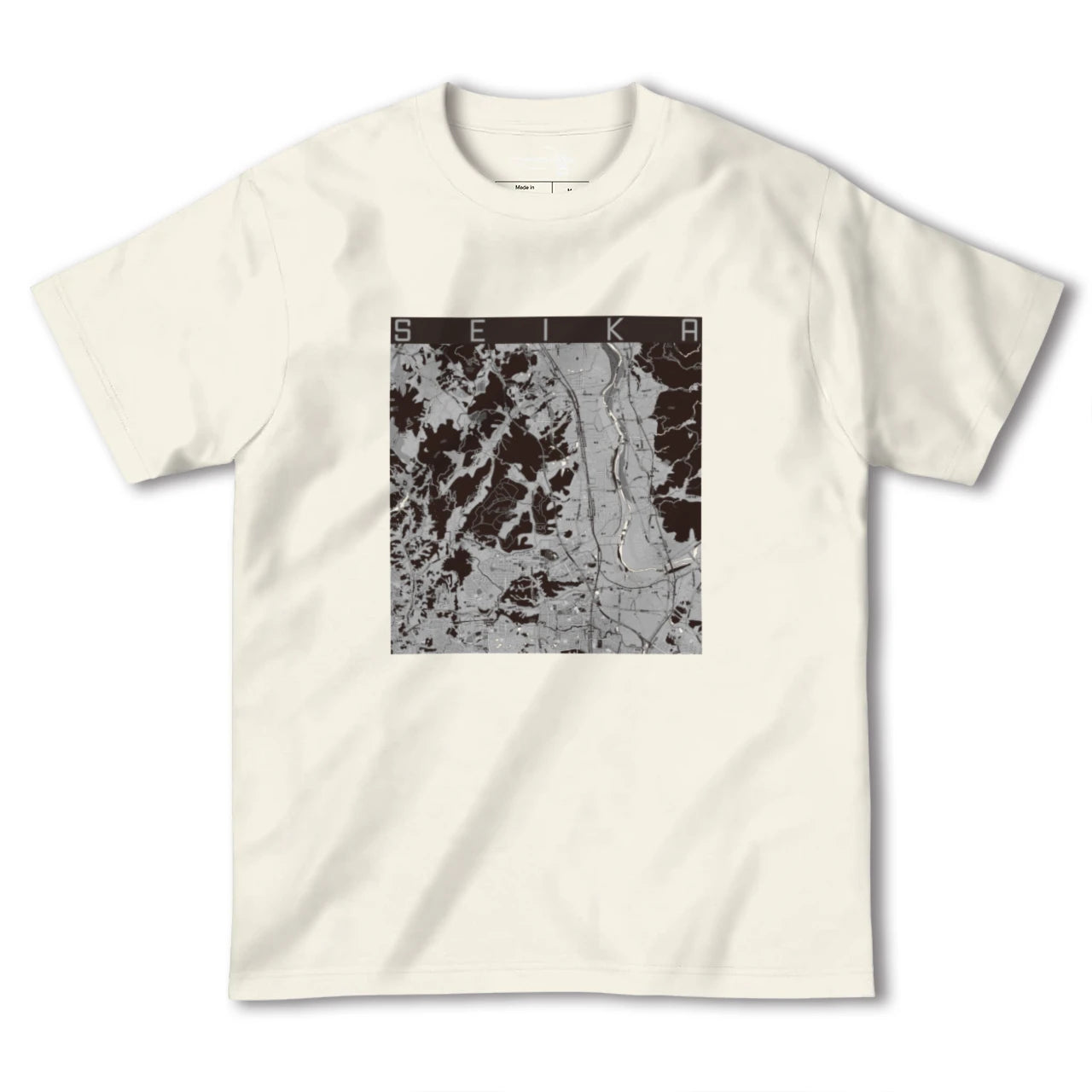 【精華(京都府)】地図柄ヘビーウェイトTシャツ