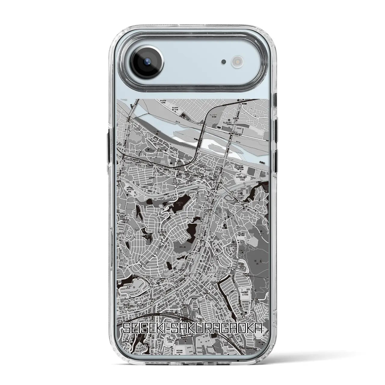 【聖蹟桜ヶ丘(東京都)】地図柄iPhoneケース(MagSafeタイプ)