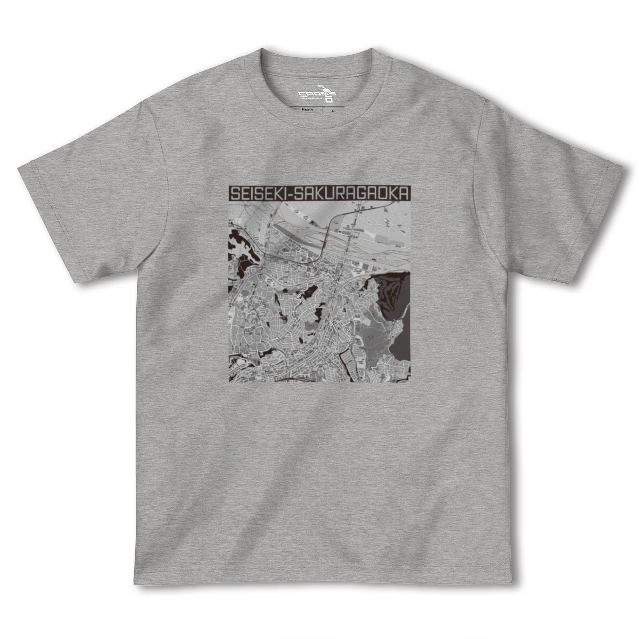 【聖蹟桜ヶ丘(東京都)】地図柄ヘビーウェイトTシャツ