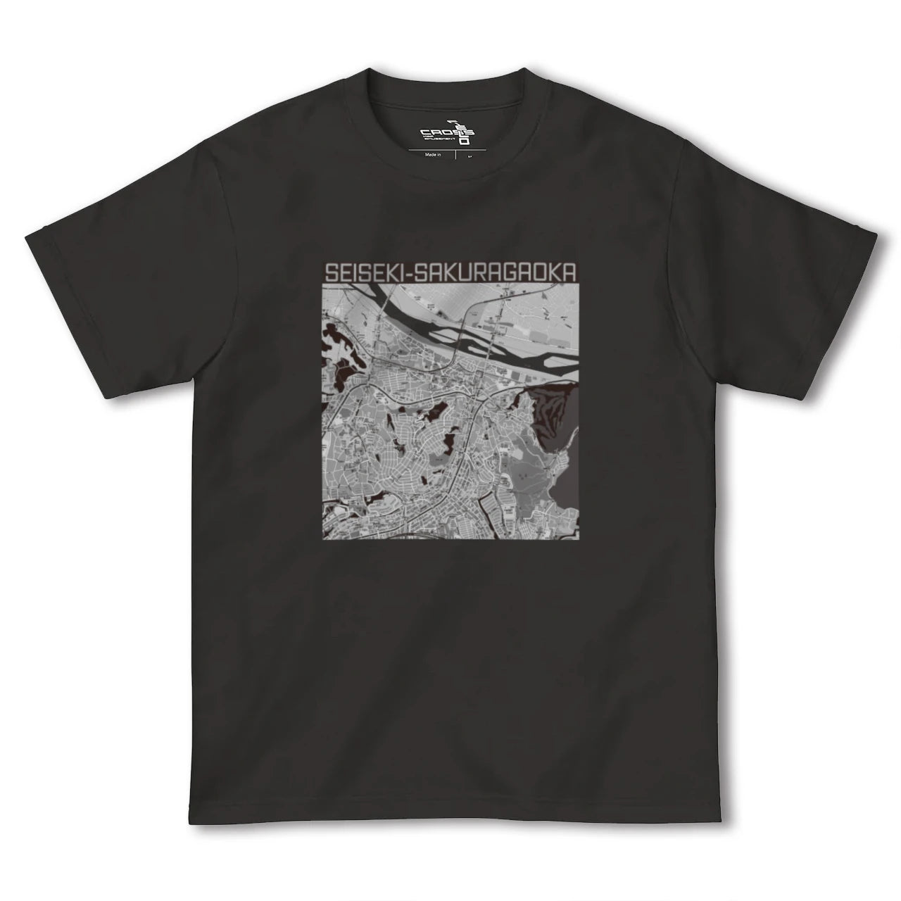 【聖蹟桜ヶ丘(東京都)】地図柄ヘビーウェイトTシャツ
