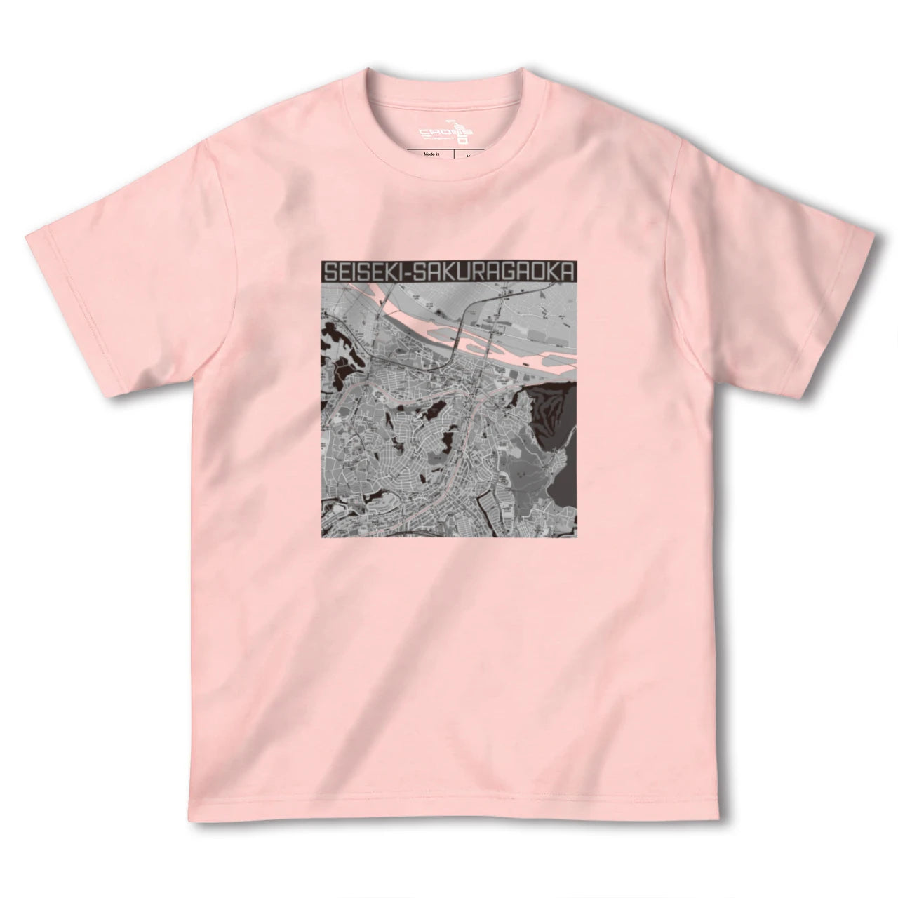 【聖蹟桜ヶ丘(東京都)】地図柄ヘビーウェイトTシャツ