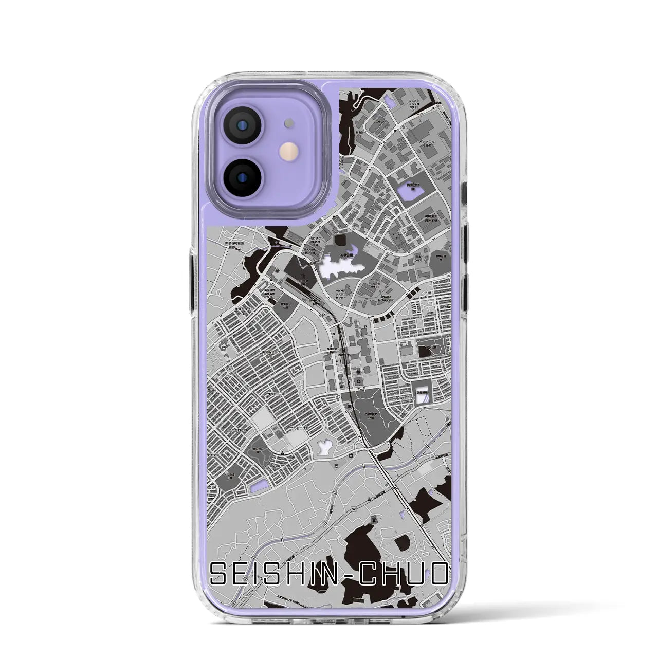 【西神中央(兵庫県)】地図柄iPhoneケース(MagSafeタイプ)