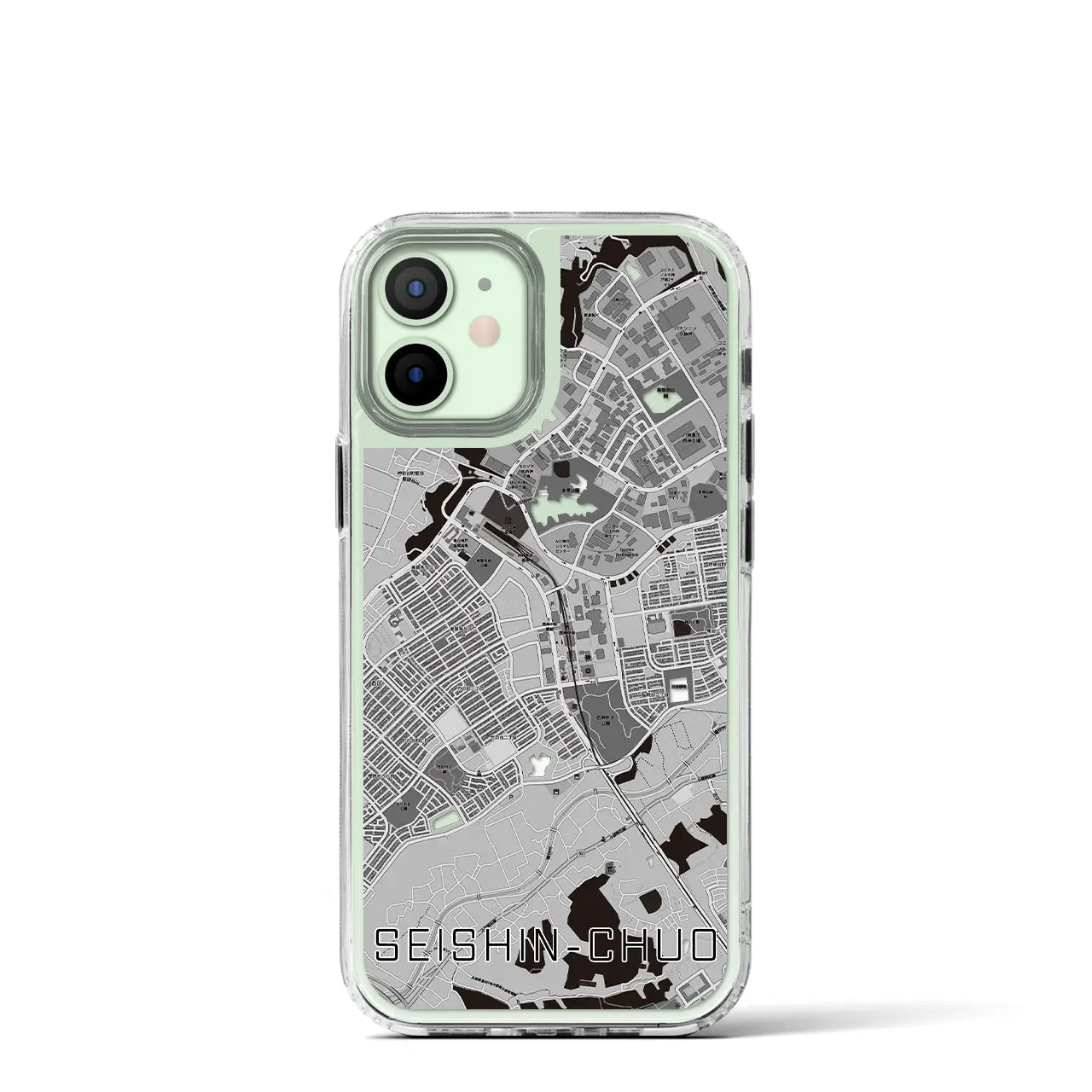 【西神中央(兵庫県)】地図柄iPhoneケース(MagSafeタイプ)