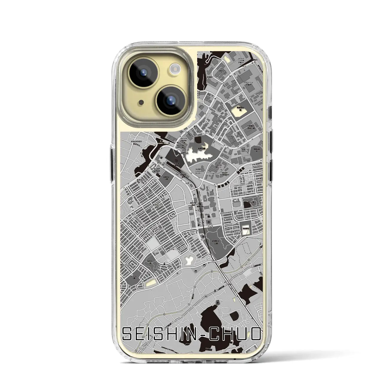【西神中央(兵庫県)】地図柄iPhoneケース(MagSafeタイプ)