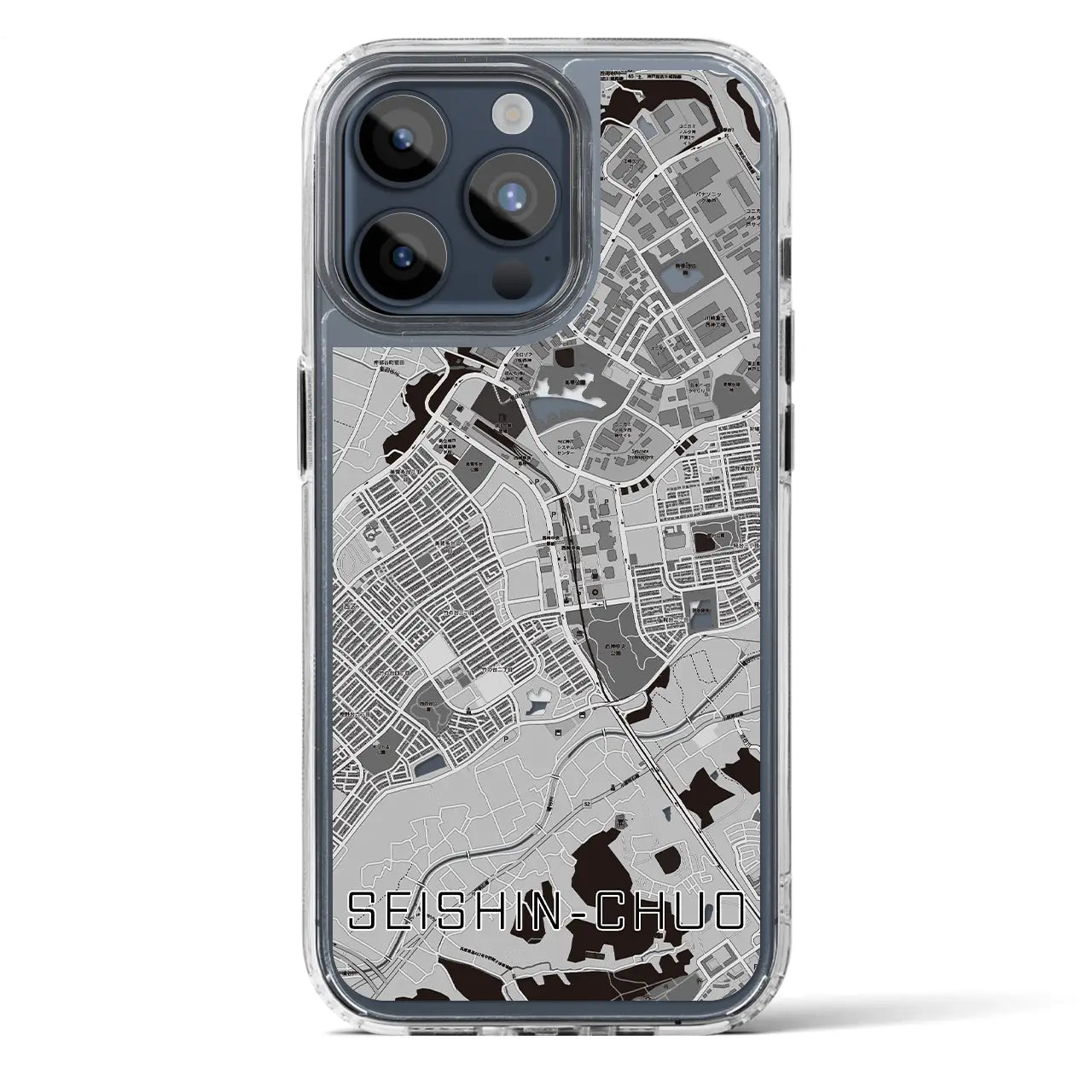 【西神中央(兵庫県)】地図柄iPhoneケース(MagSafeタイプ)