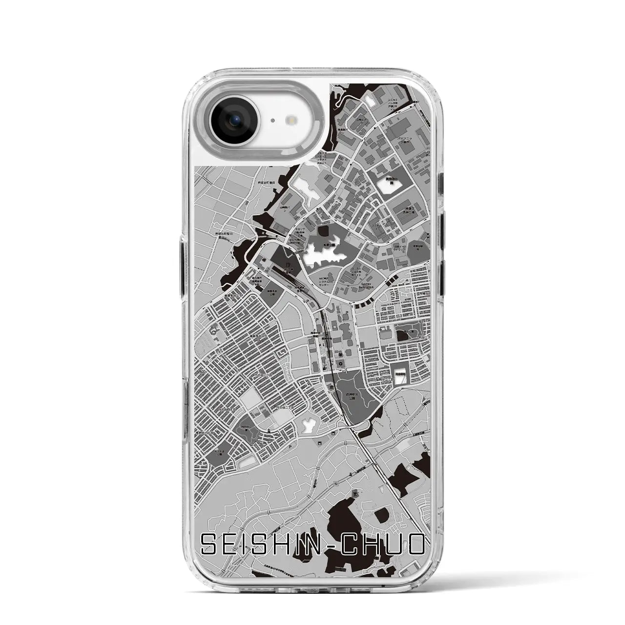 【西神中央(兵庫県)】地図柄iPhoneケース(MagSafeタイプ)