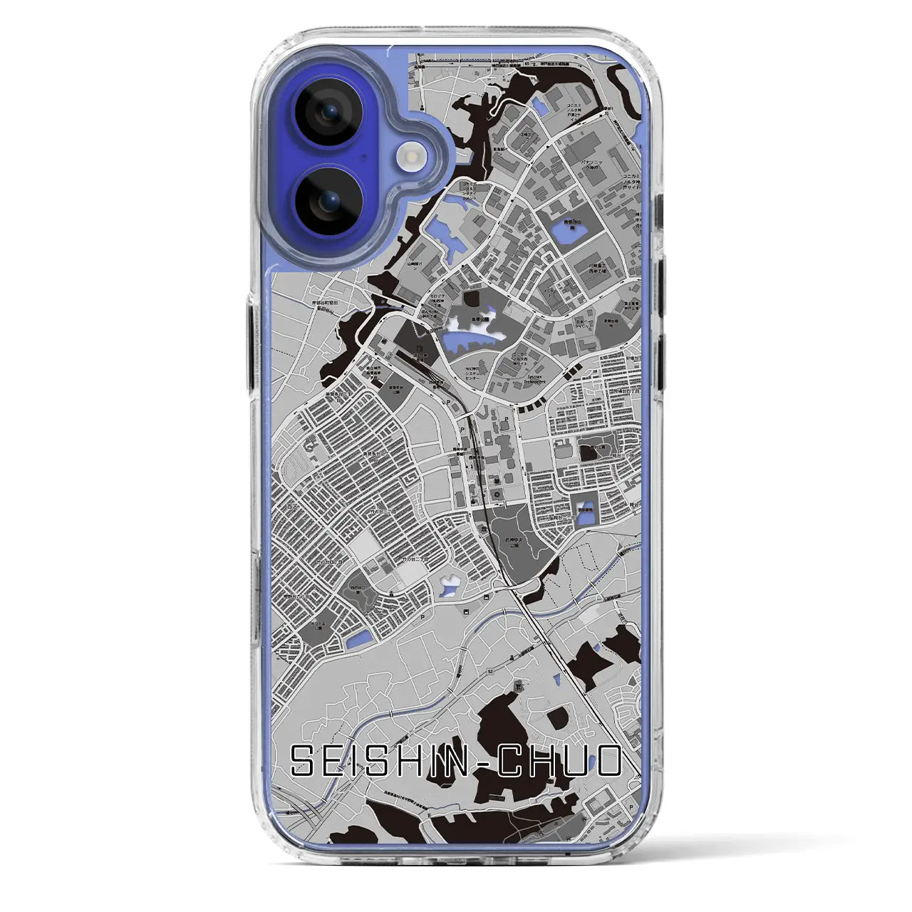 【西神中央(兵庫県)】地図柄iPhoneケース(MagSafeタイプ)