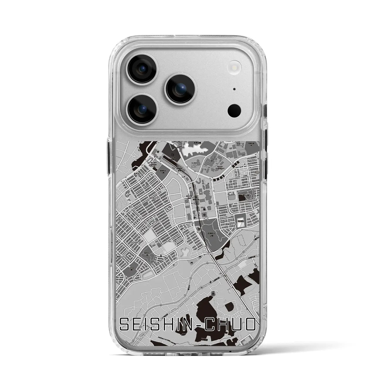 【西神中央(兵庫県)】地図柄iPhoneケース(MagSafeタイプ)