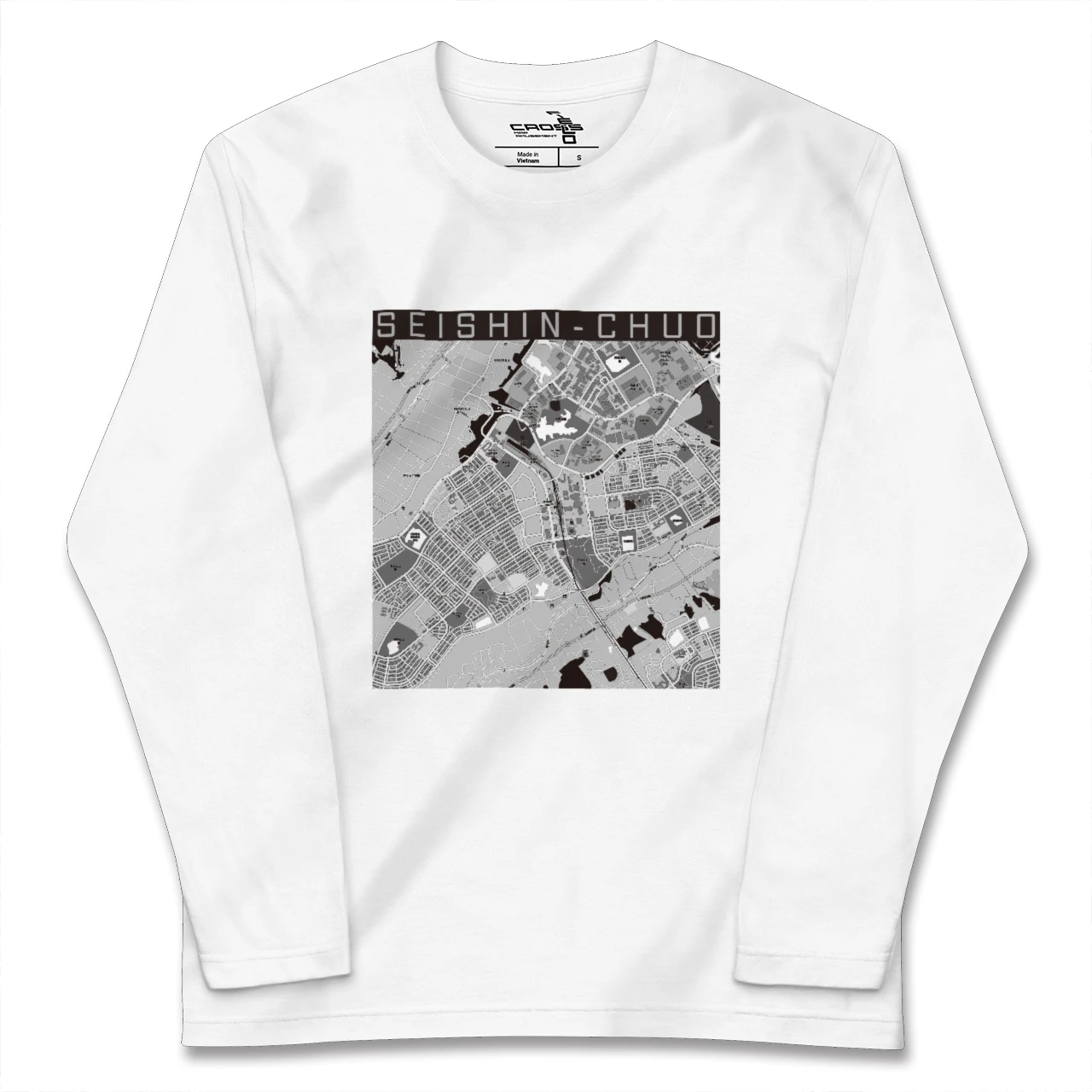 【西神中央(兵庫県)】地図柄ロングスリーブTシャツ