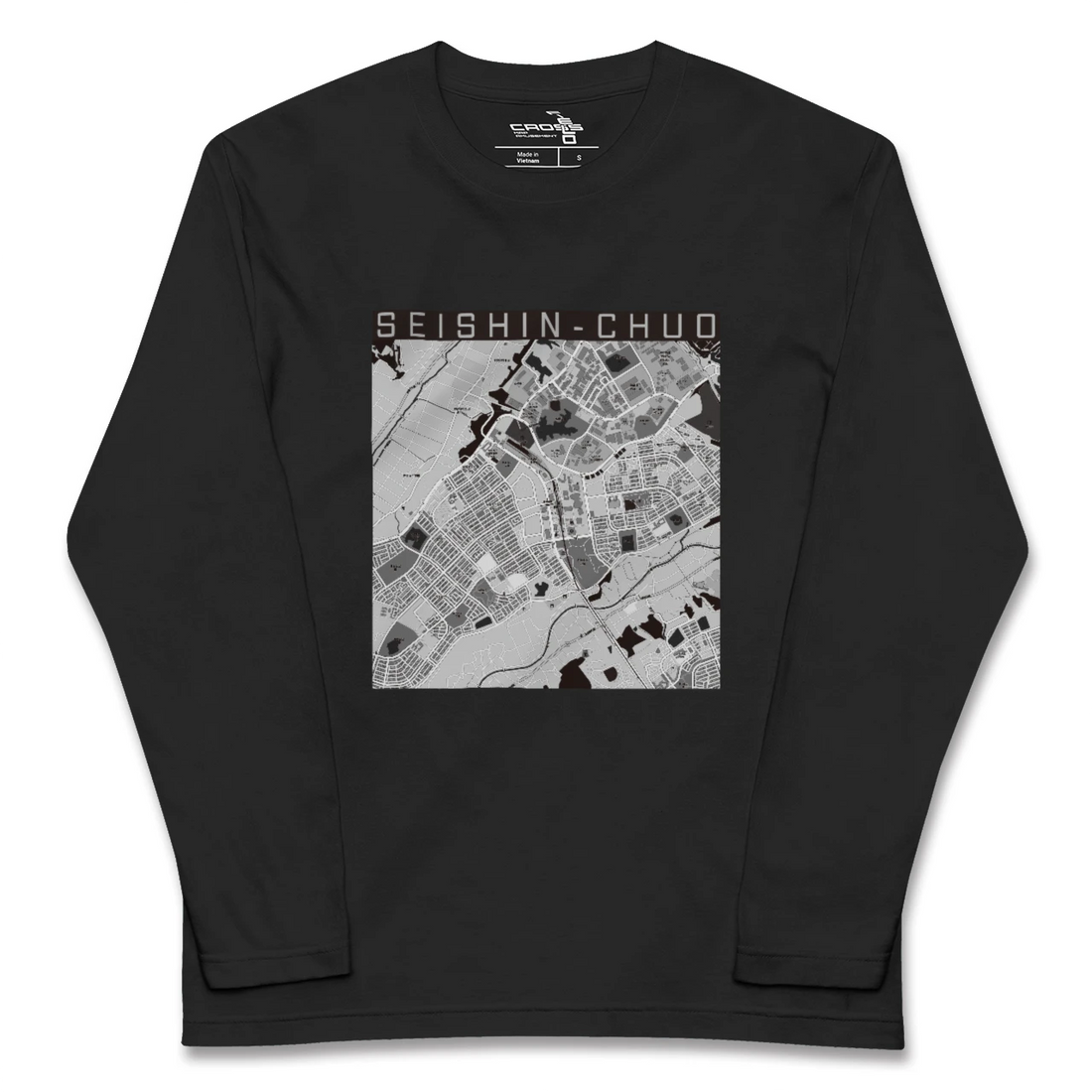 【西神中央(兵庫県)】地図柄ロングスリーブTシャツ