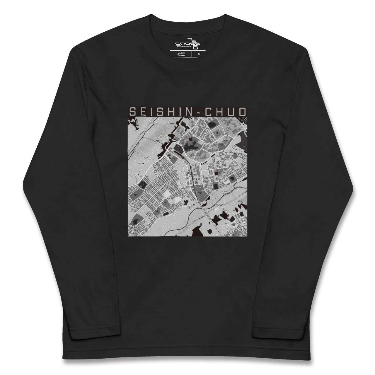 【西神中央(兵庫県)】地図柄ロングスリーブTシャツ