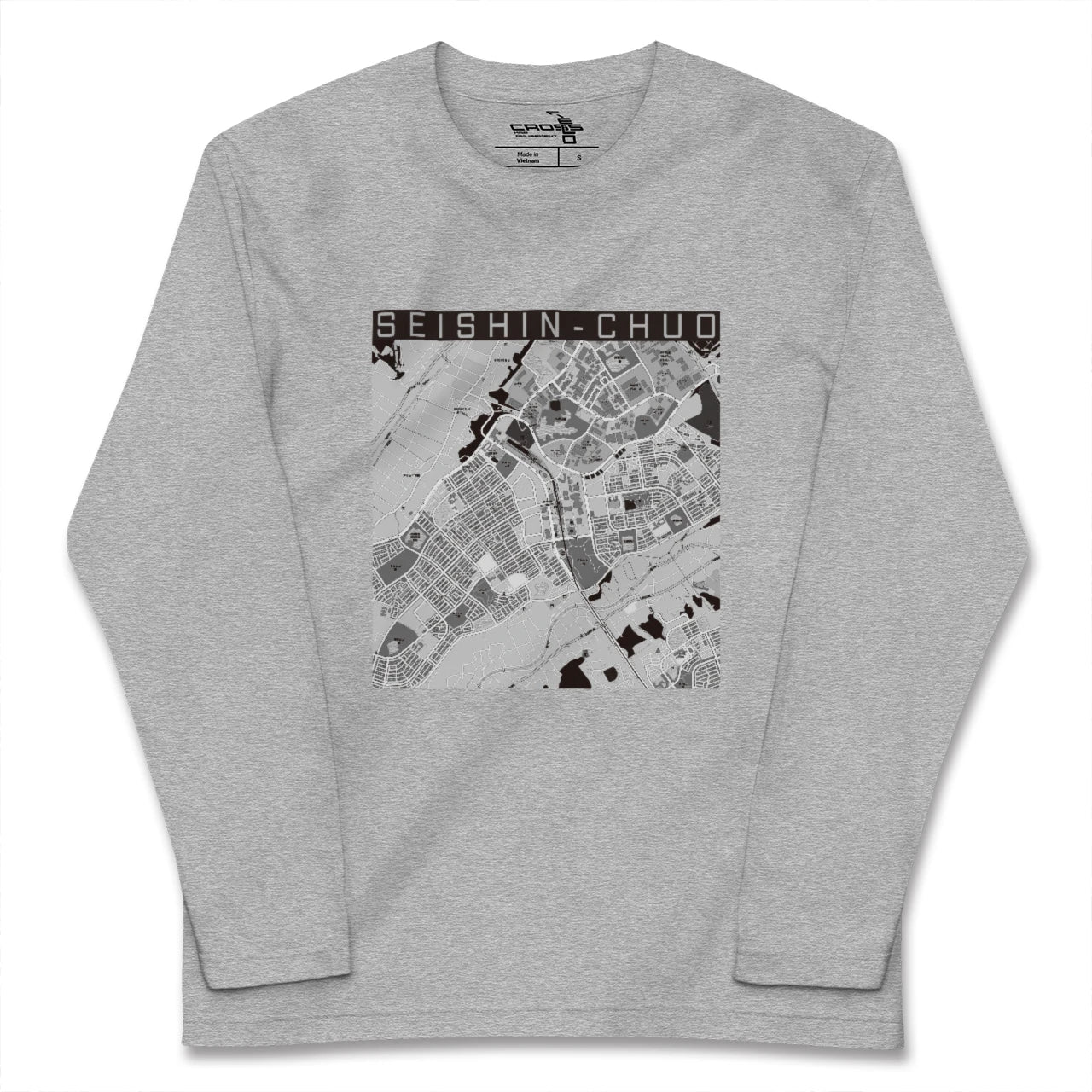 【西神中央(兵庫県)】地図柄ロングスリーブTシャツ
