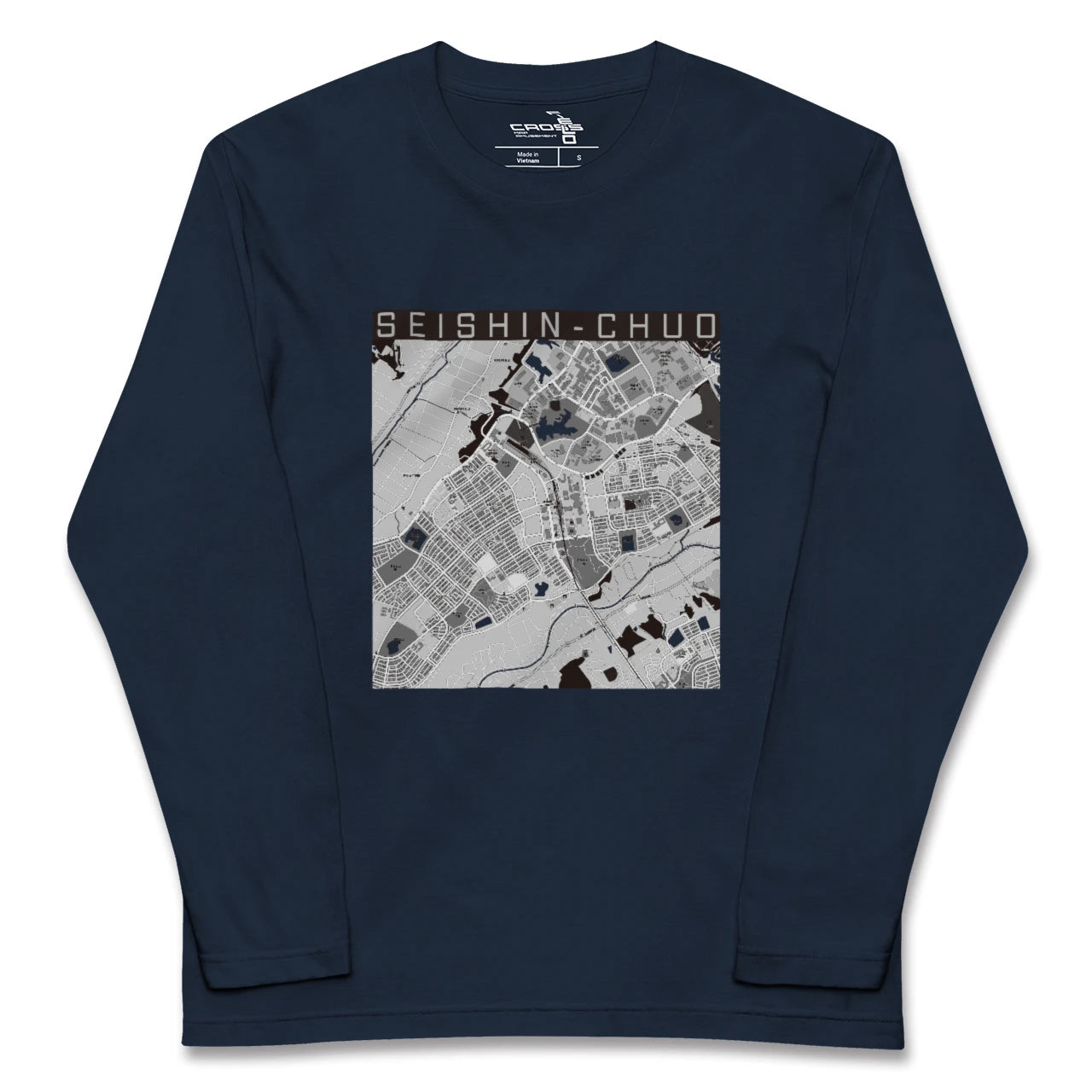 【西神中央(兵庫県)】地図柄ロングスリーブTシャツ