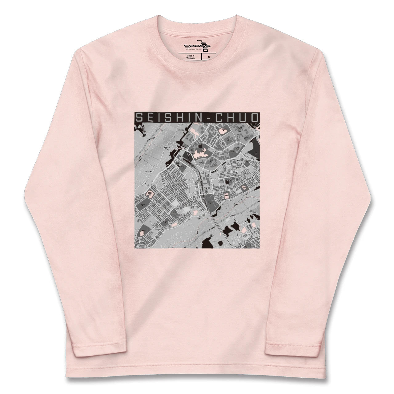 【西神中央(兵庫県)】地図柄ロングスリーブTシャツ