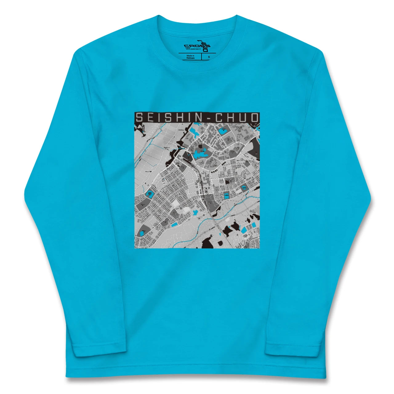 【西神中央(兵庫県)】地図柄ロングスリーブTシャツ